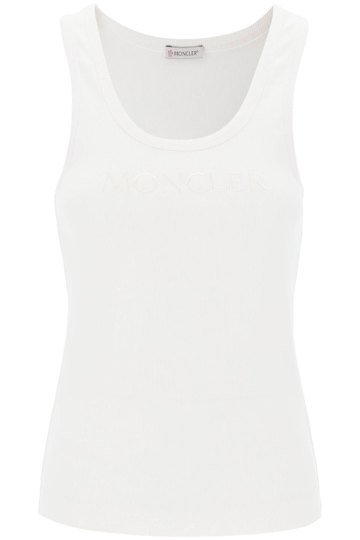 SLEEVELESS RIBBED JERSEY TOP - 1