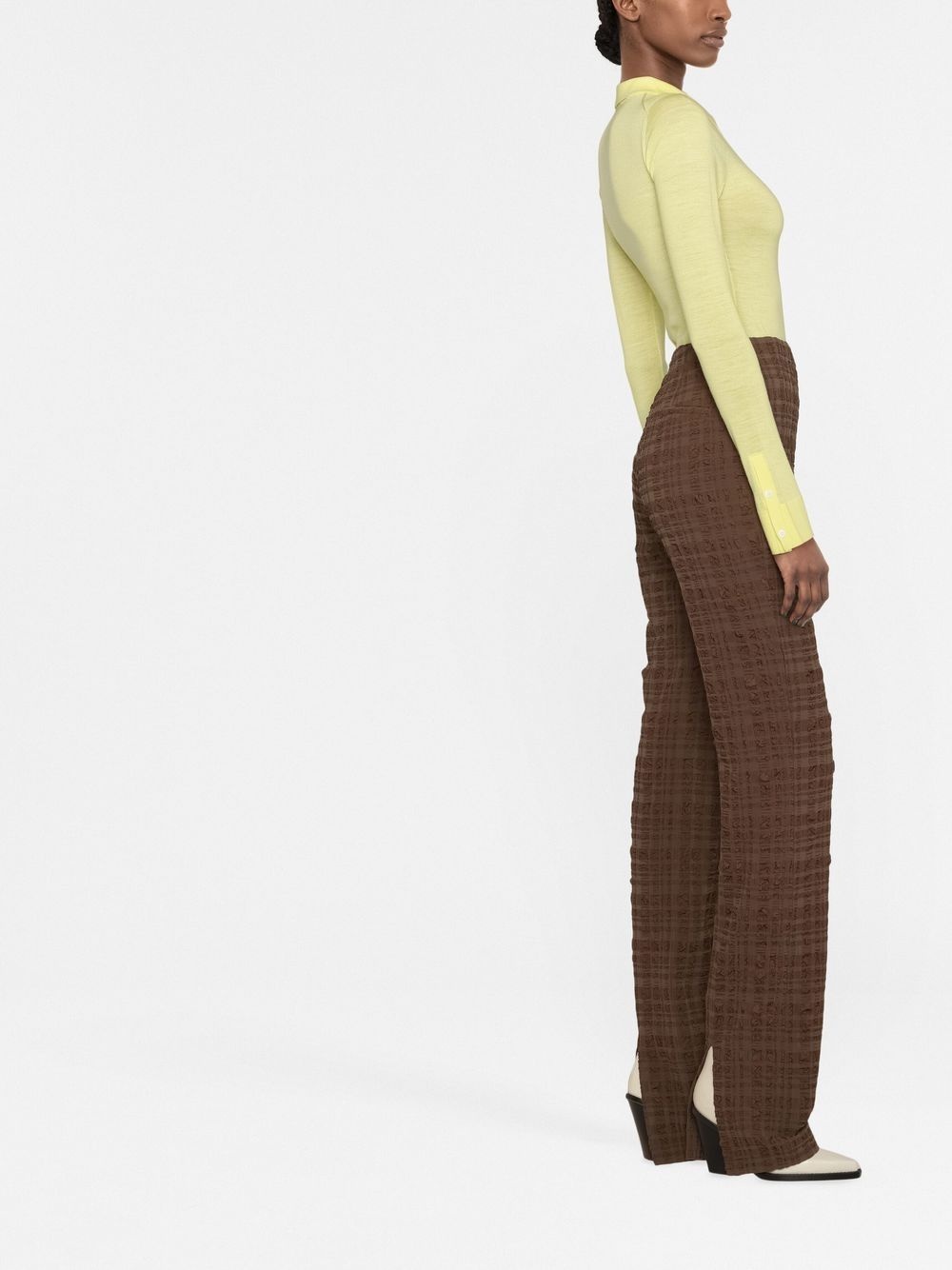 fine-knit long-sleeve shirt - 4