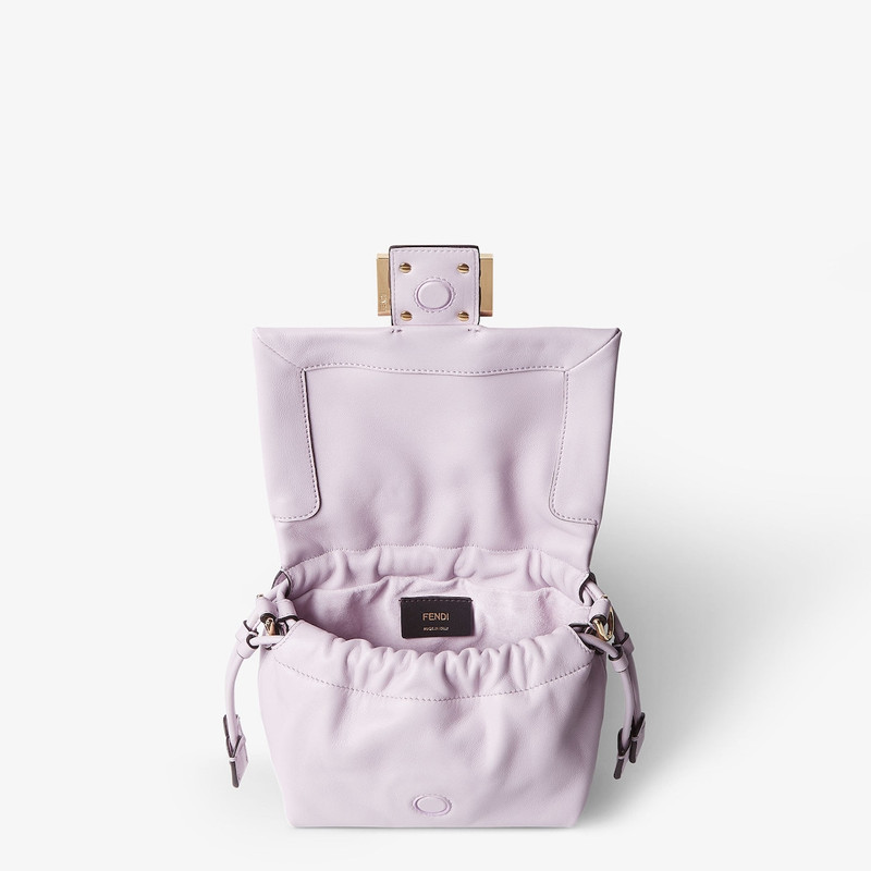 Mamma Baguette Small Anemone purple nappa leather mini-bag 5