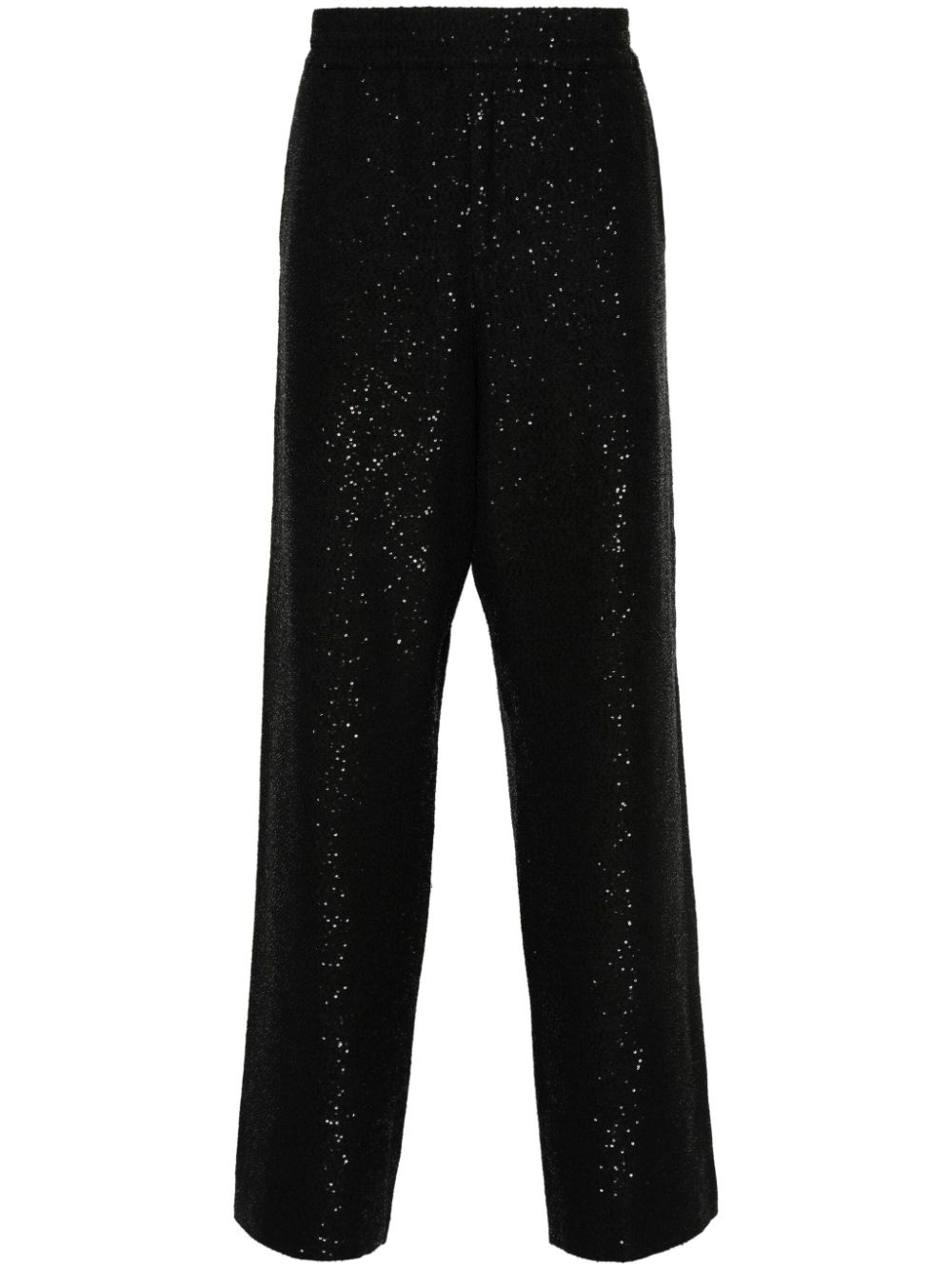 sequin wide-leg trousers - 1