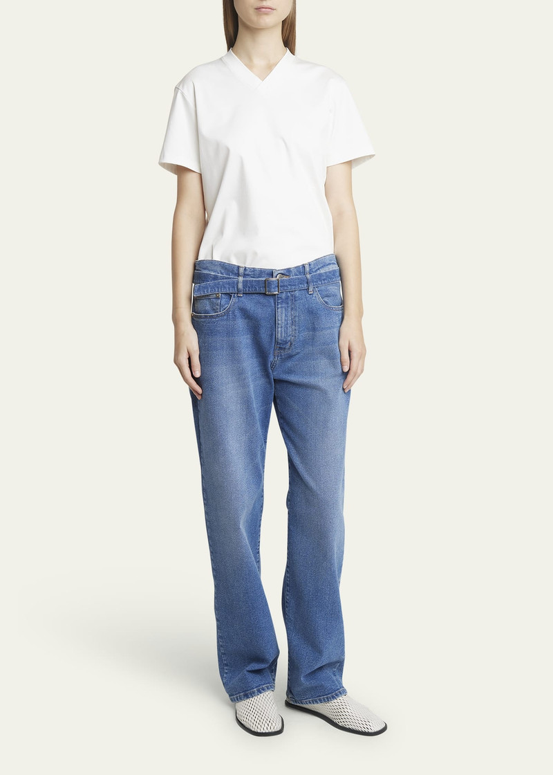 Proenza Schouler Ellsworth Boyfriend Belted Jeans outlook