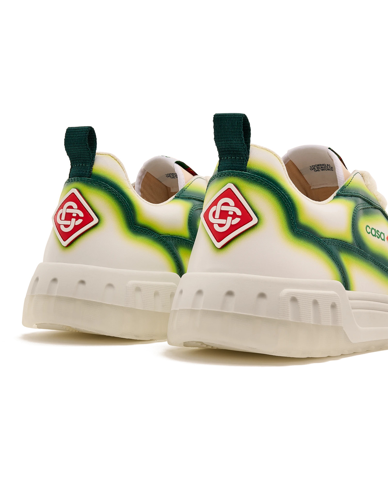 Women's Court Green Fade Sneaker | Casablanca Paris - 14