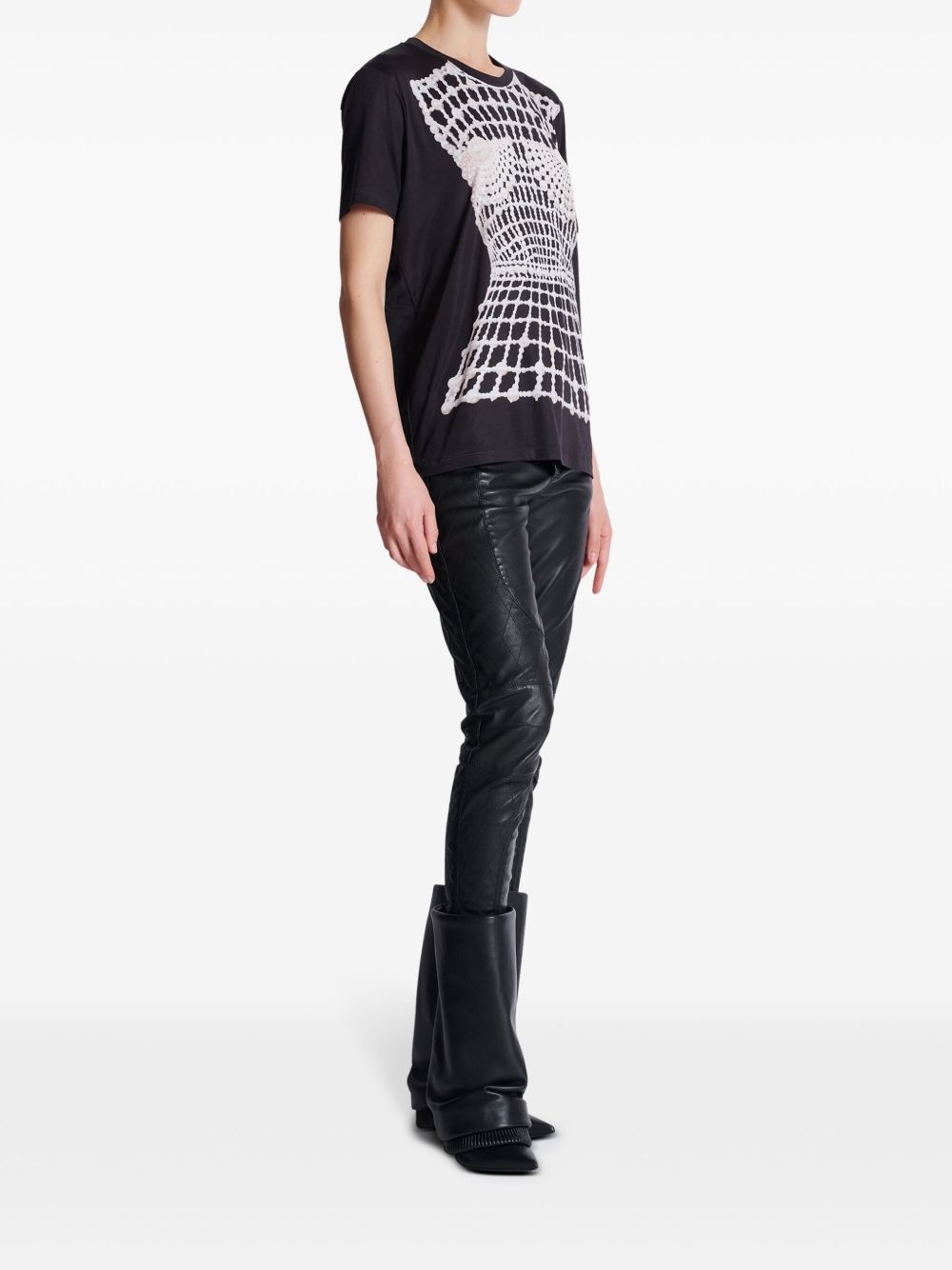 trompe l'oeil-print T-shirt - 3