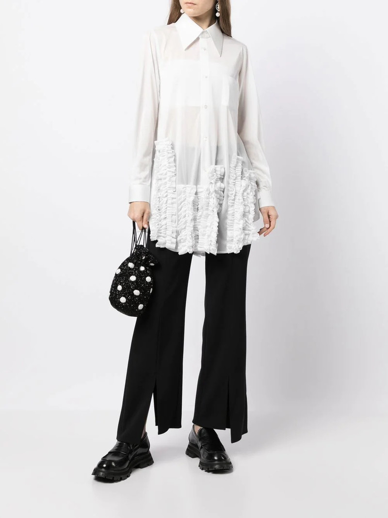 Comme Des Garçons ruffle-appliquÃ© shirt outlook
