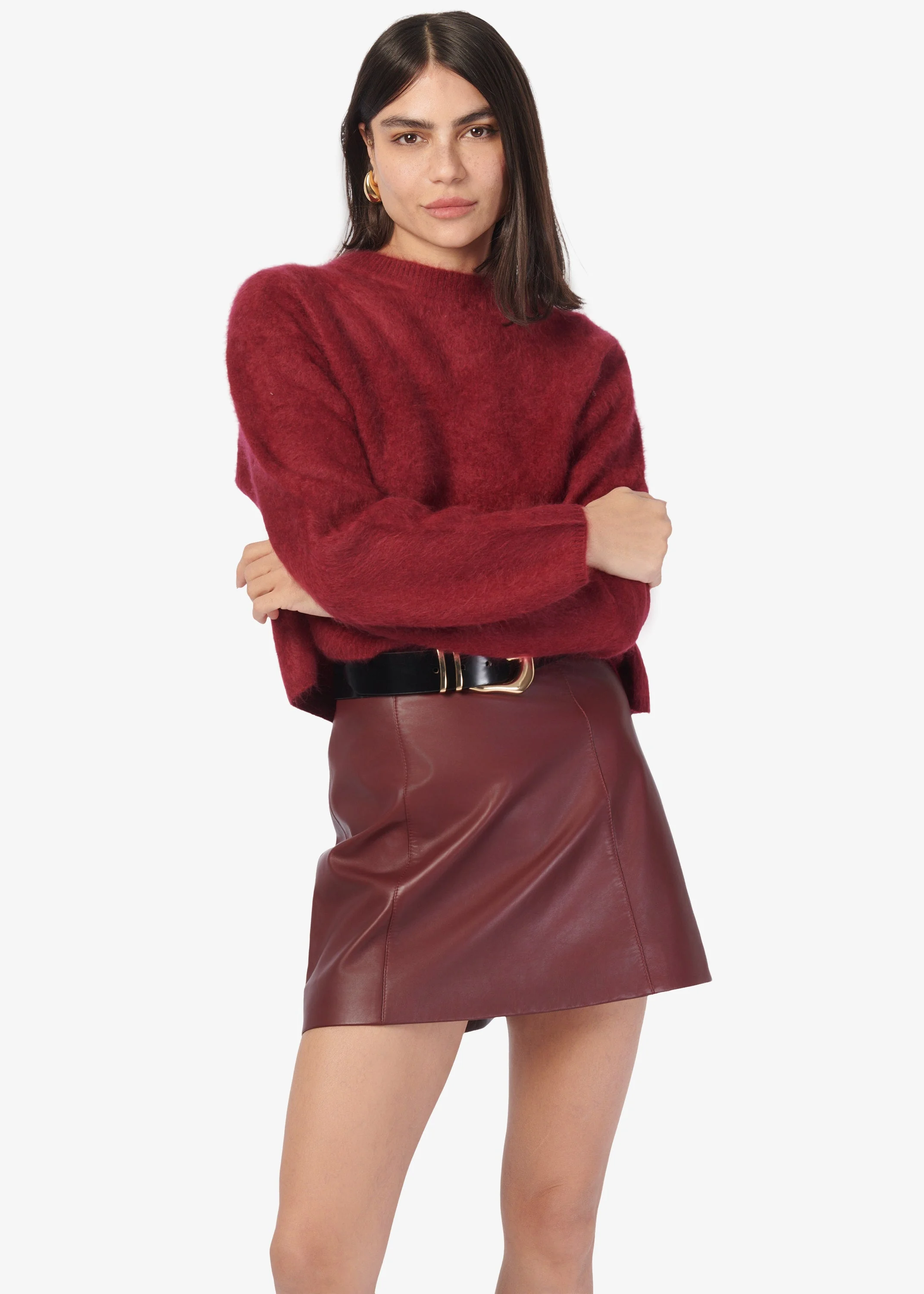 NIALL CASHMERE SWEATER SYRAH - 1