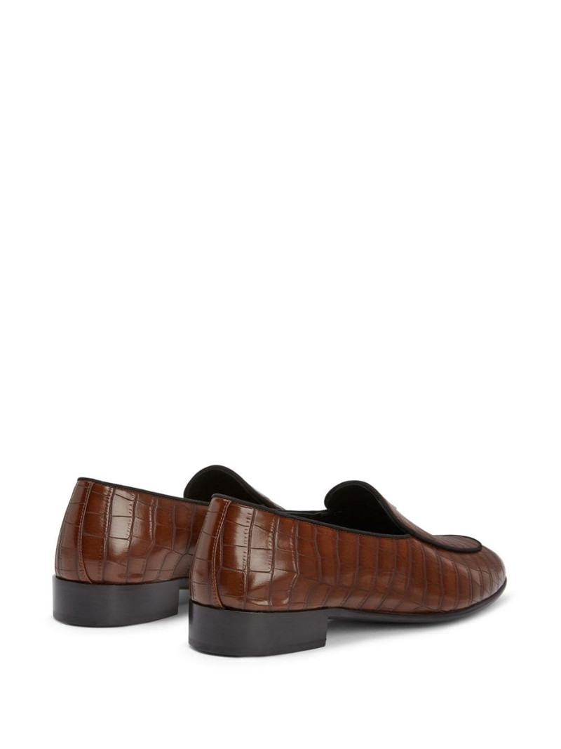 Rudolph crocodile-effect leather loafers 3