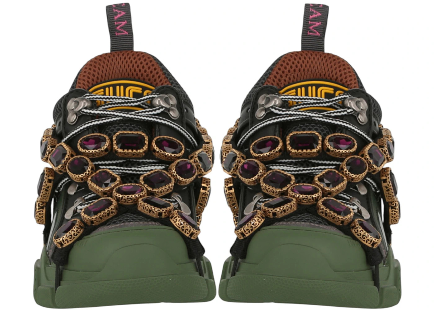 Gucci Flashtrek SEGA Green Removable Crystal (Women's) - 5