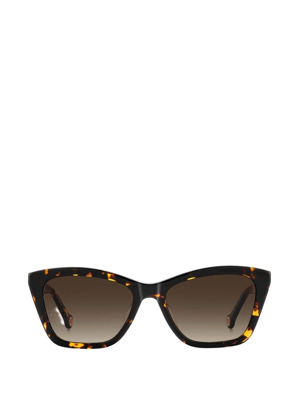 tortoiseshell-effect cat-eye sunglasses - 1