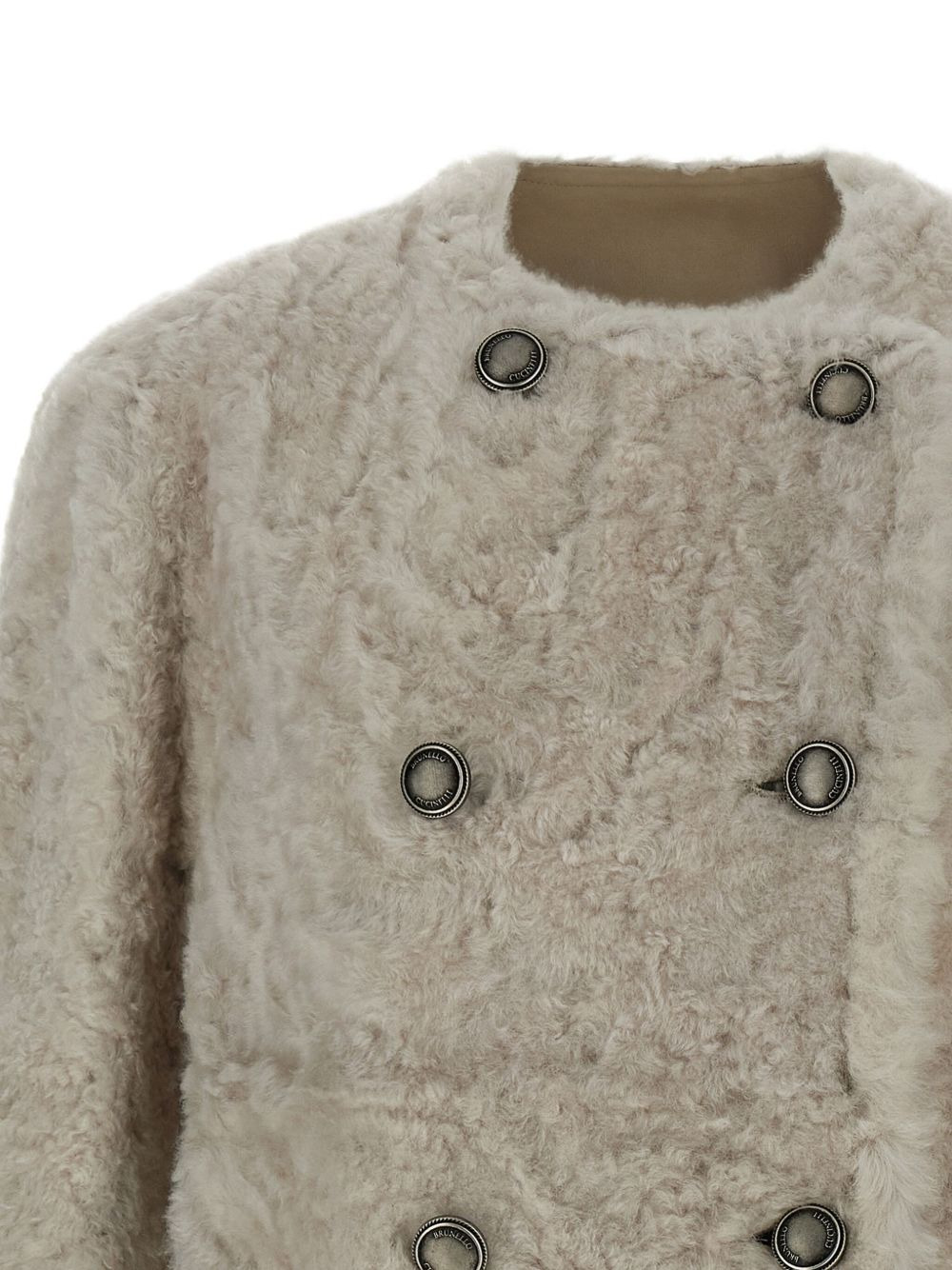 reversible shearling jacket - 5