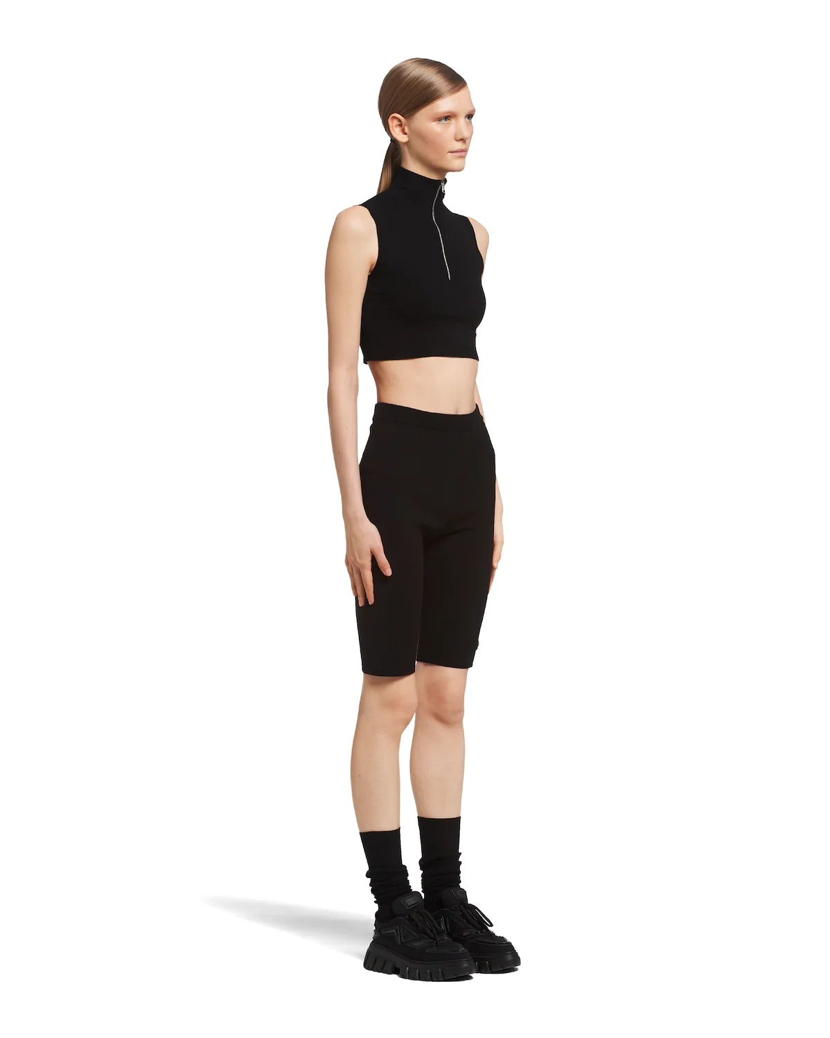 Viscose and wool Bermudas - 3