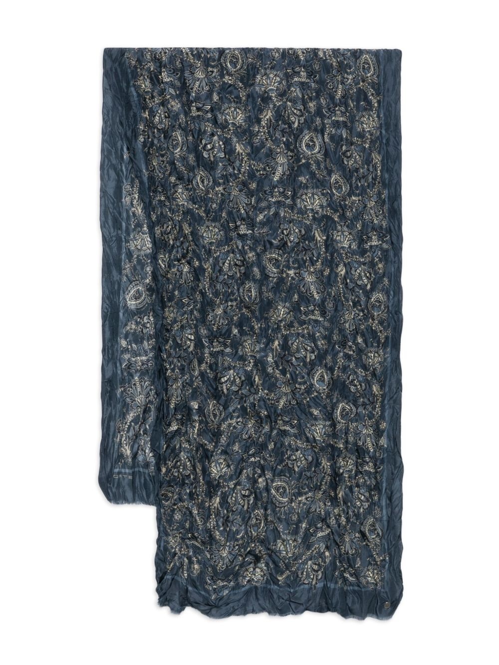paisley-print silk scarf - 1