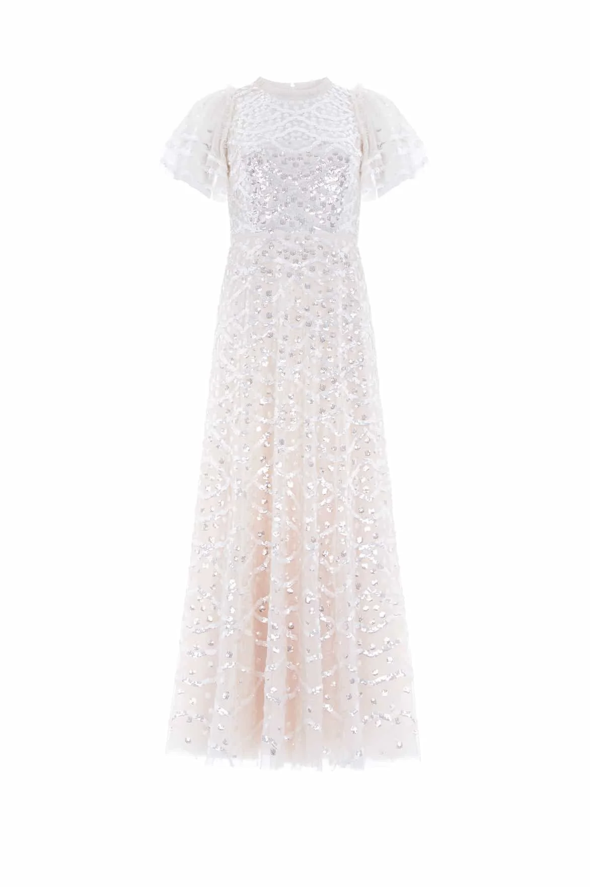 Deco Dot Gloss Ankle Gown - 1