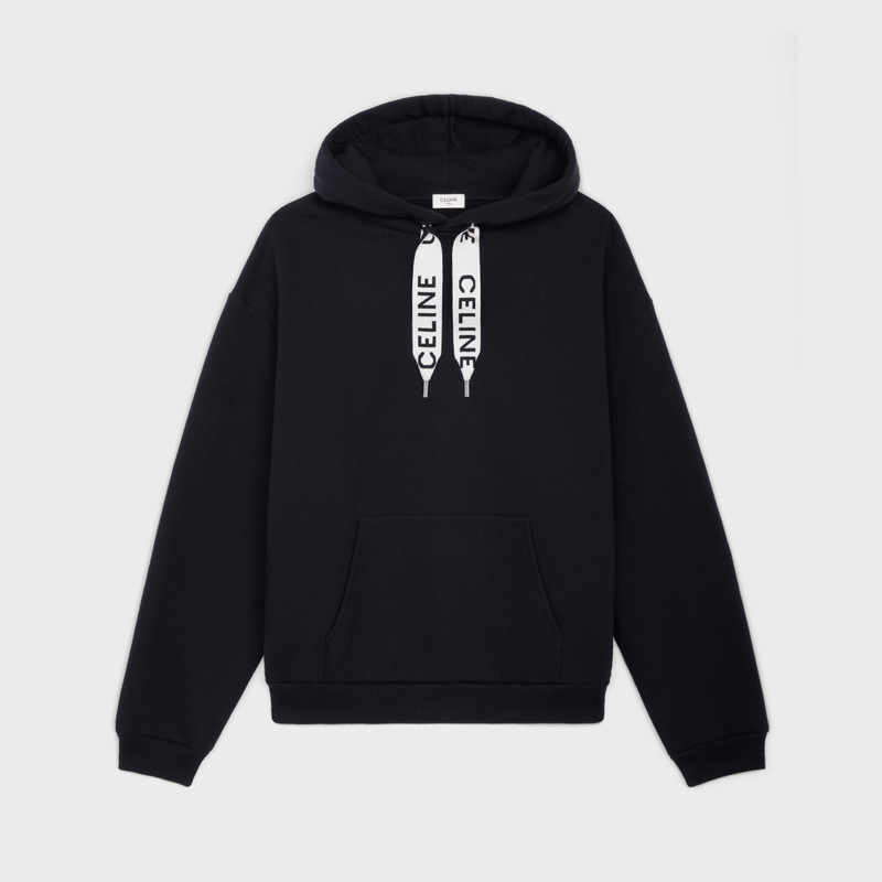 LOOSE HOODED SWEATSHIRT IN COTTON FLEECE 1