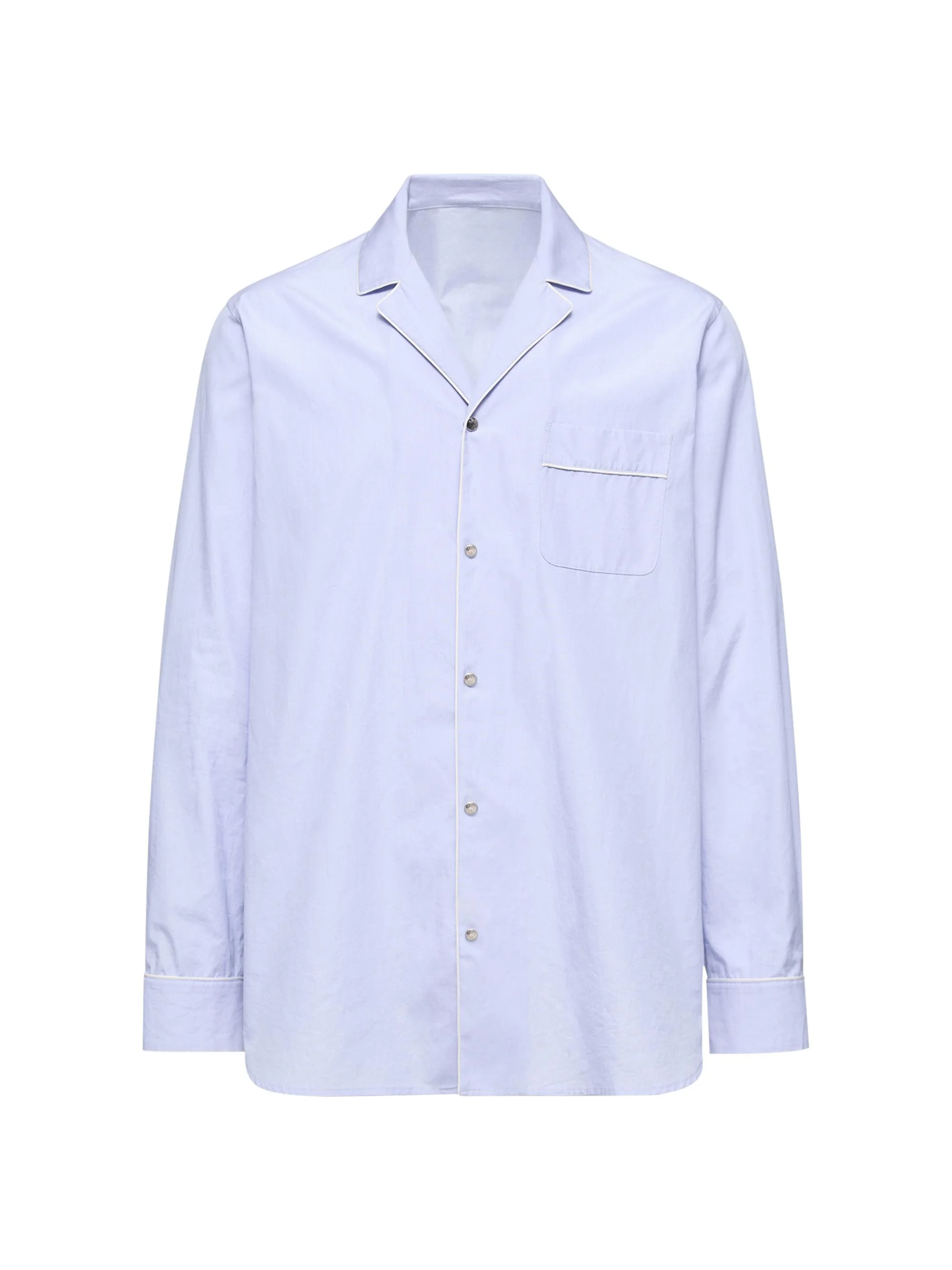 Men's Shirt in Cotton - Light Blue - 1