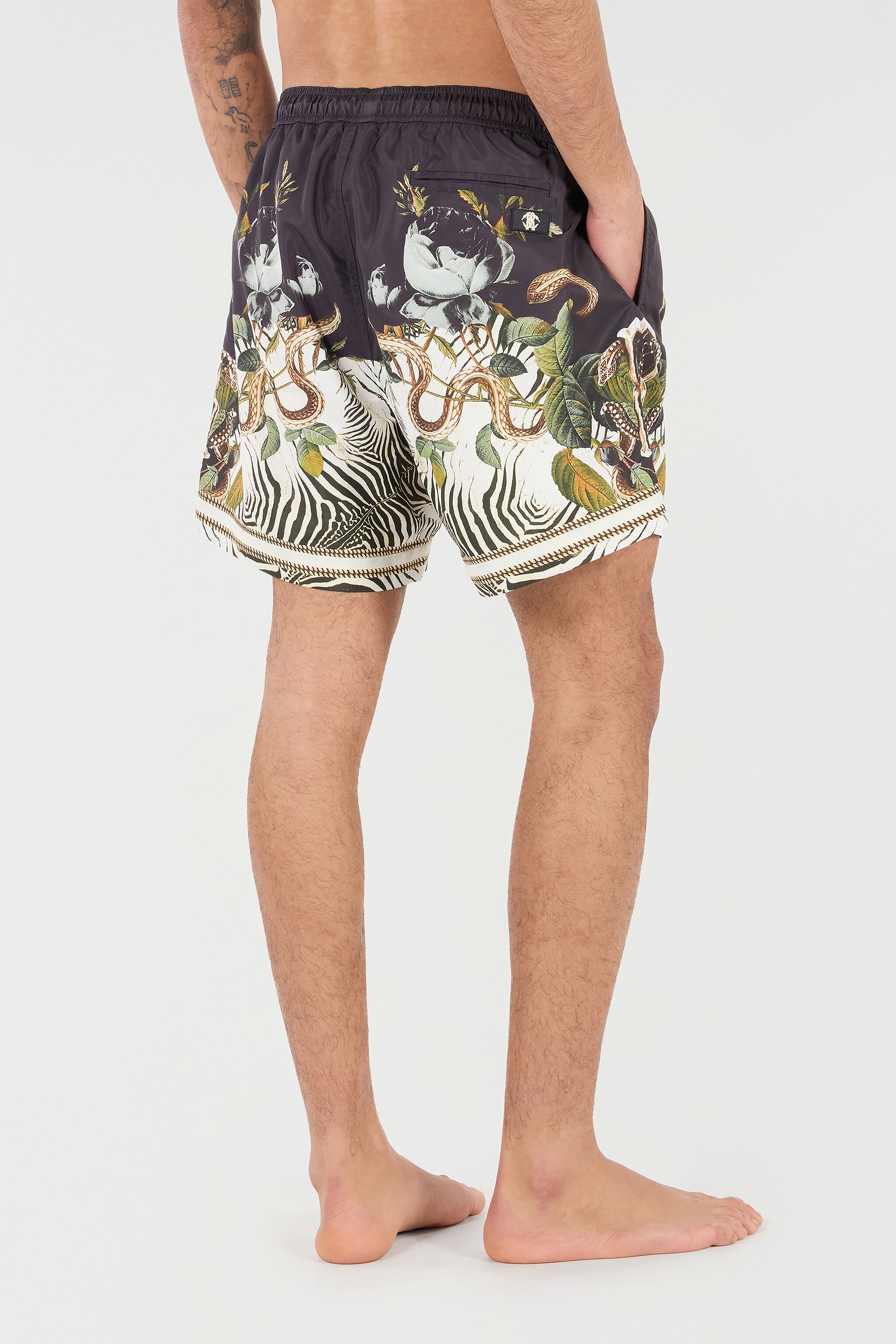 Swim Shorts With Fang And Animal Print - 4