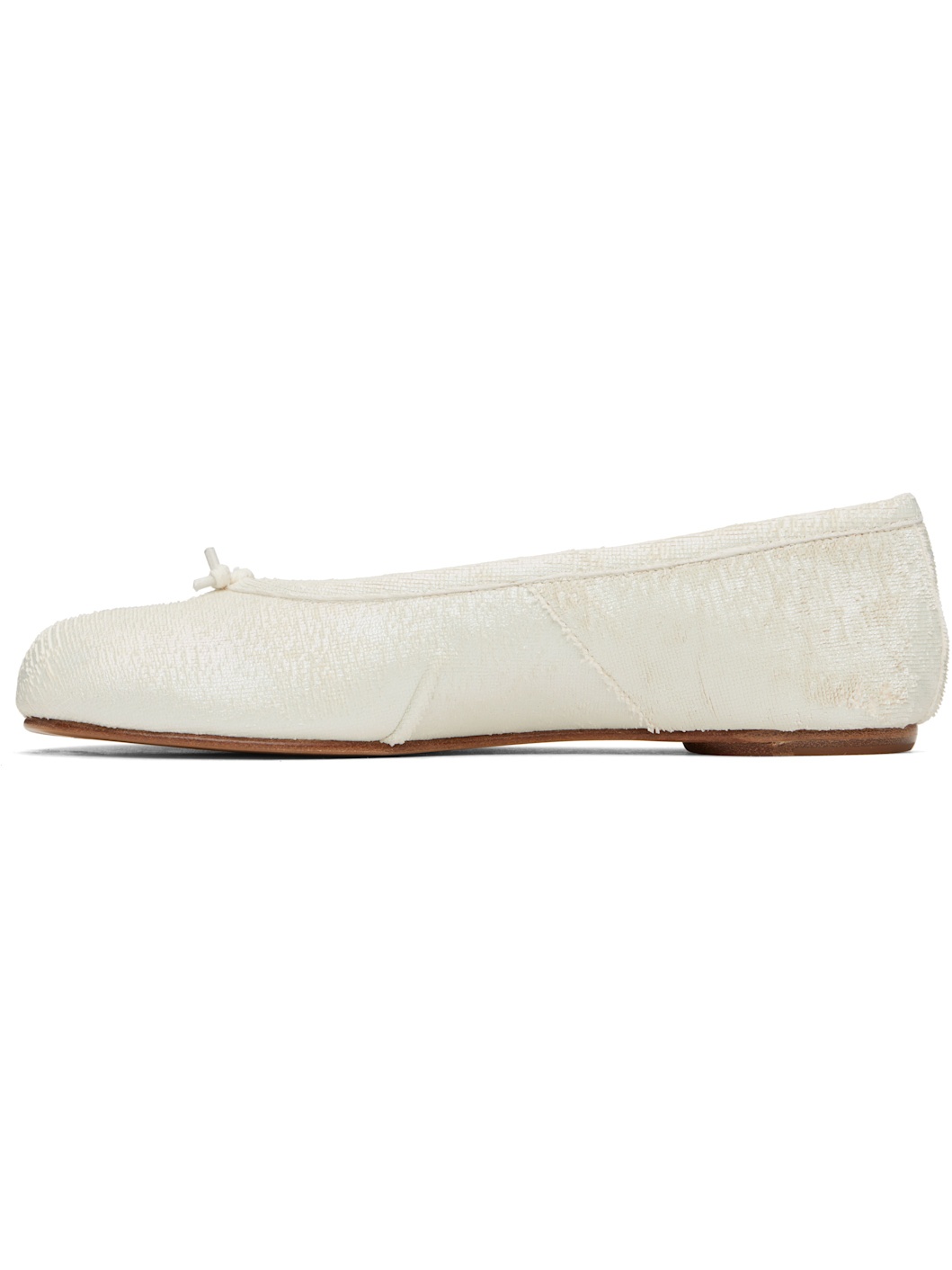 White Tabi New Ballerina Flats - 3