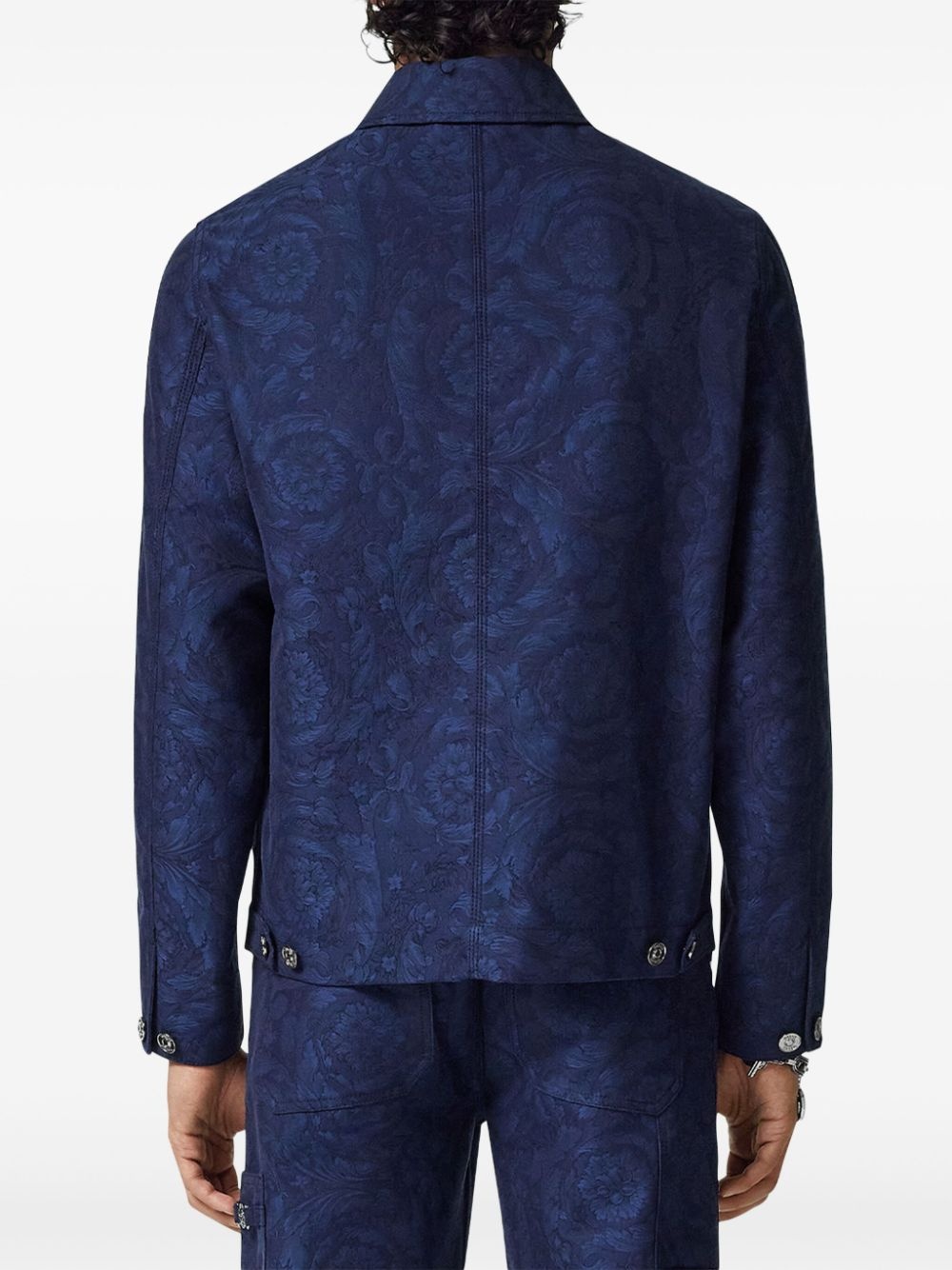 Barocco jacquard jacket - 4