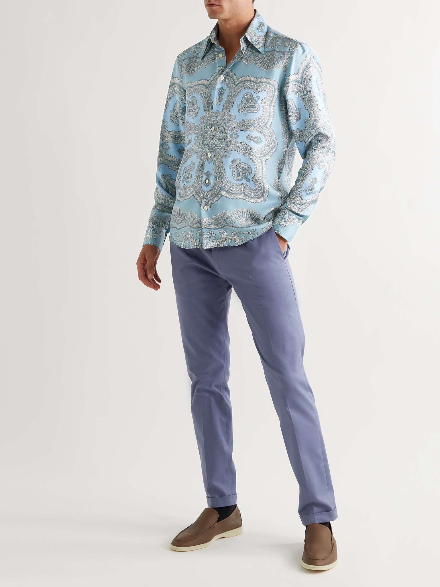 Paisley-Print Silk Shirt - 3