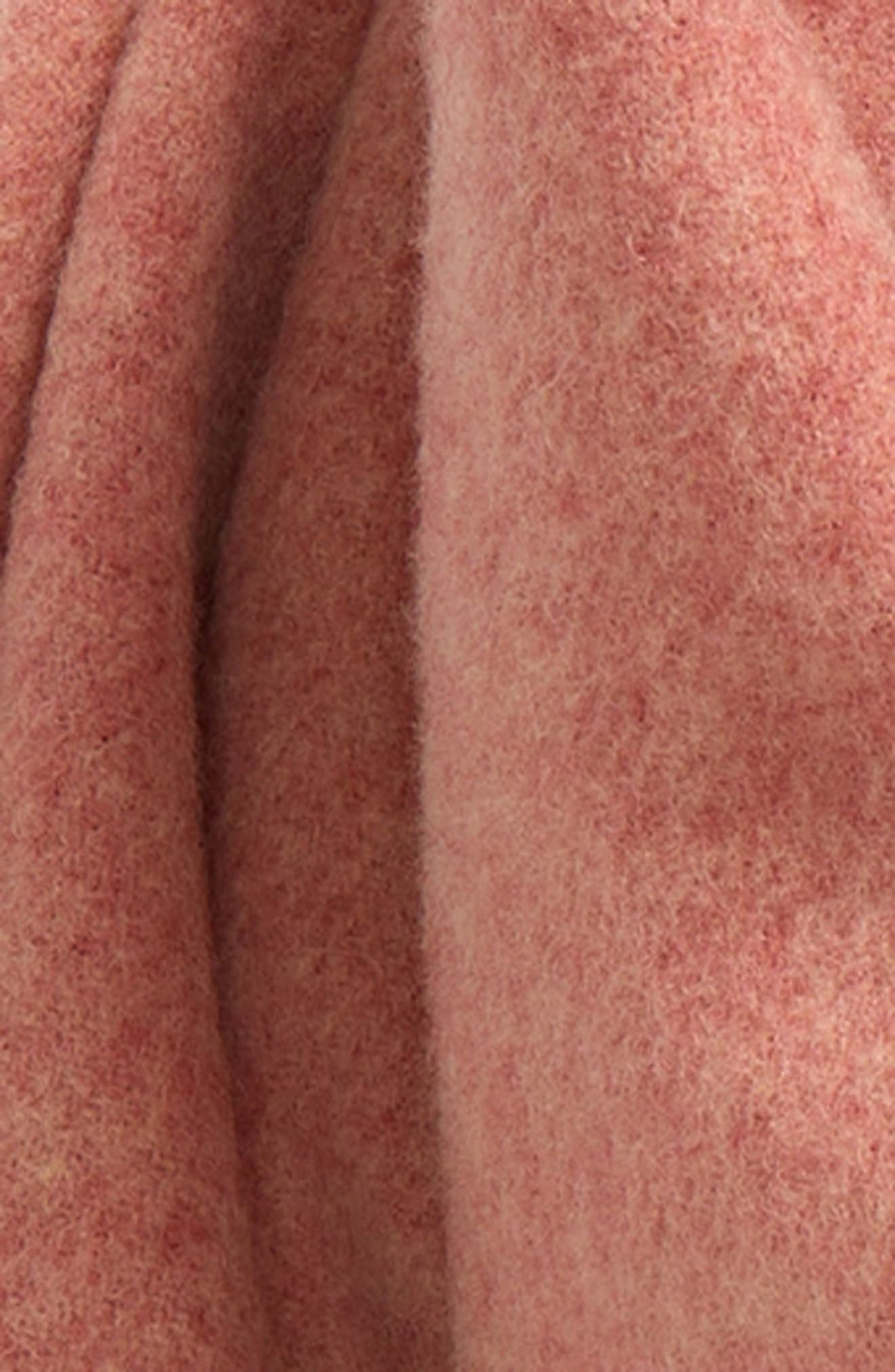 Acne Studios Fringe Wool Scarf in Rose Melange at Nordstrom - 5