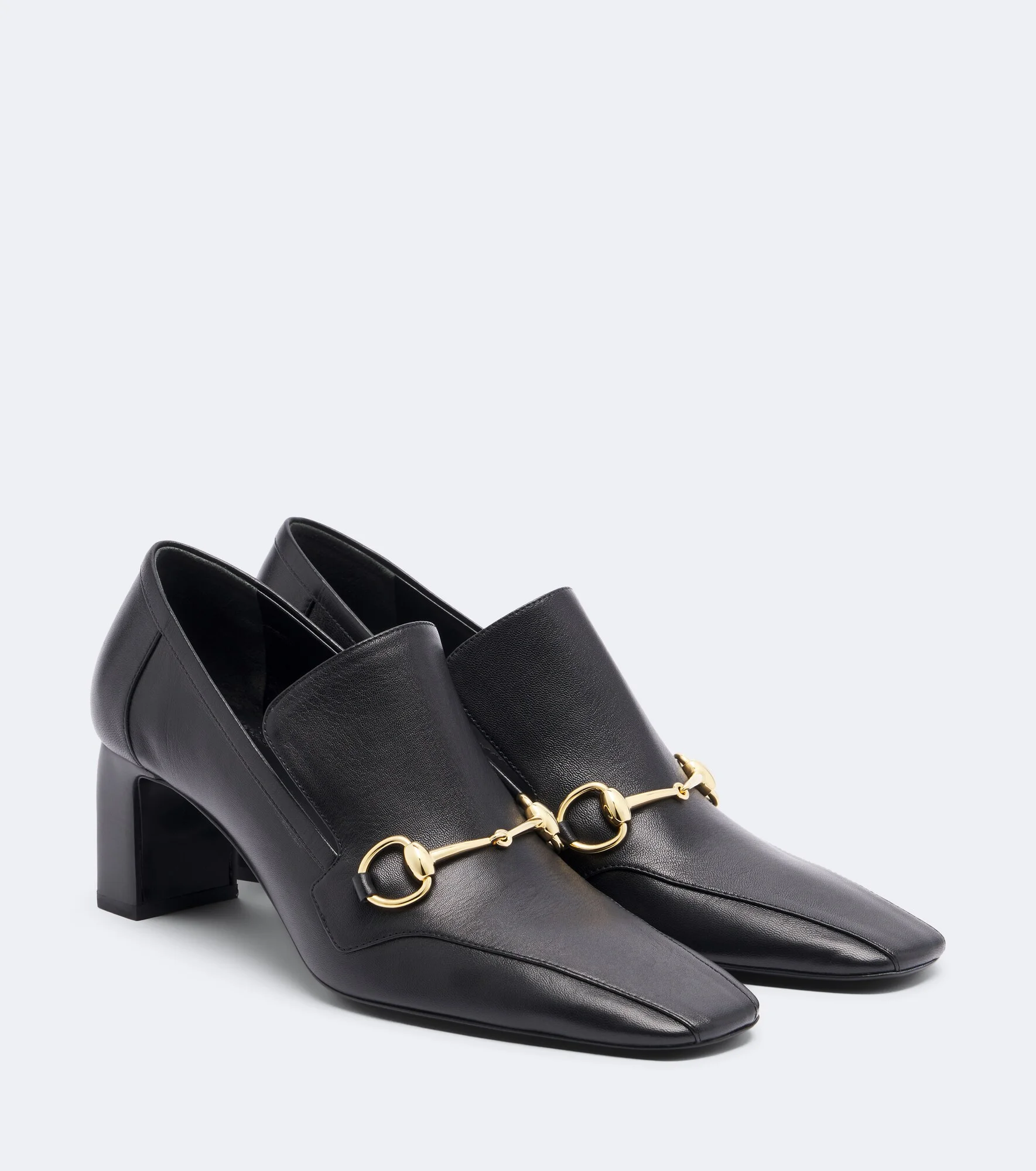 Galleria Horsebit leather loafer pumps - 1