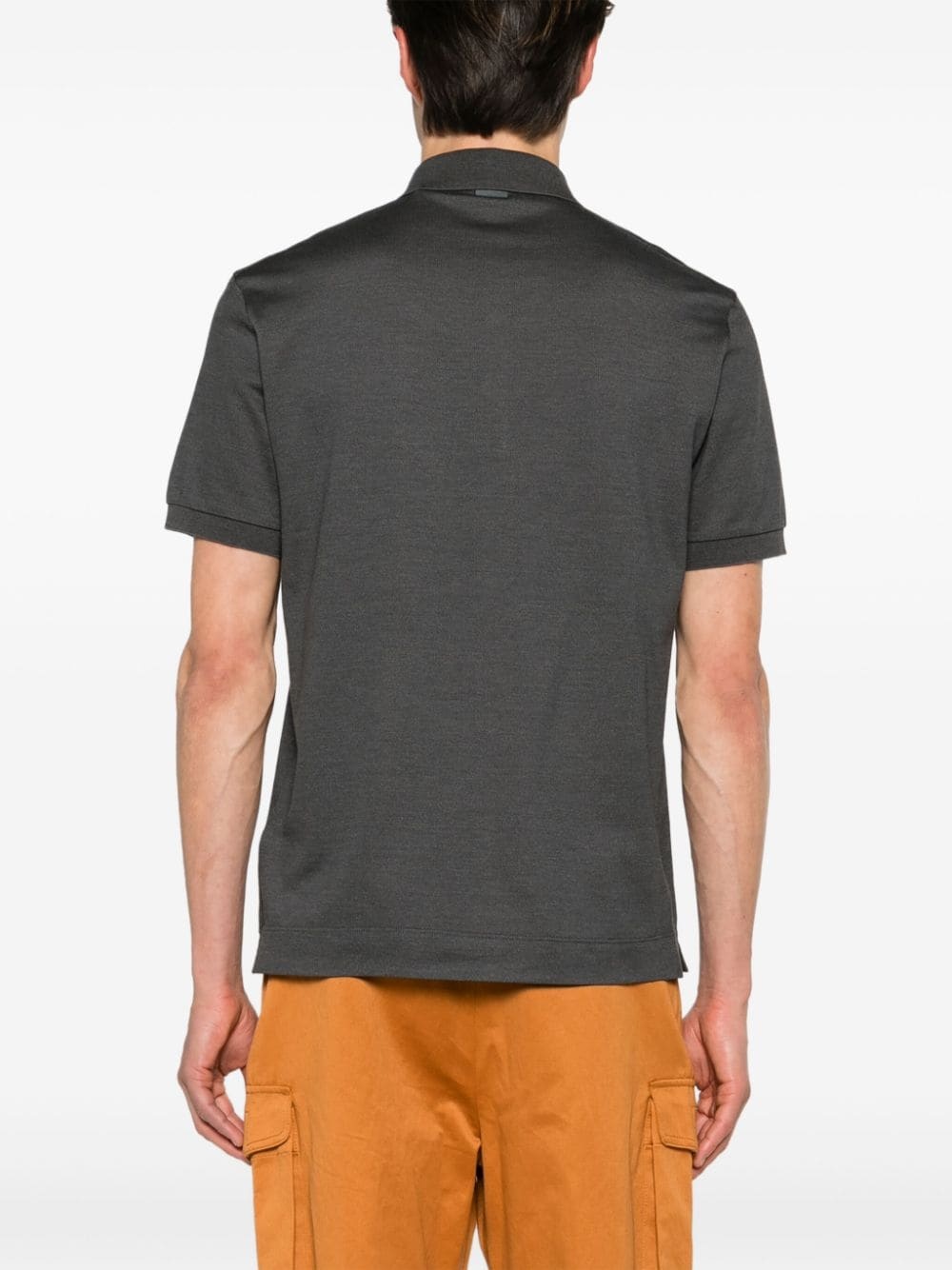 piquÃ© cotton-blend polo shirt - 4