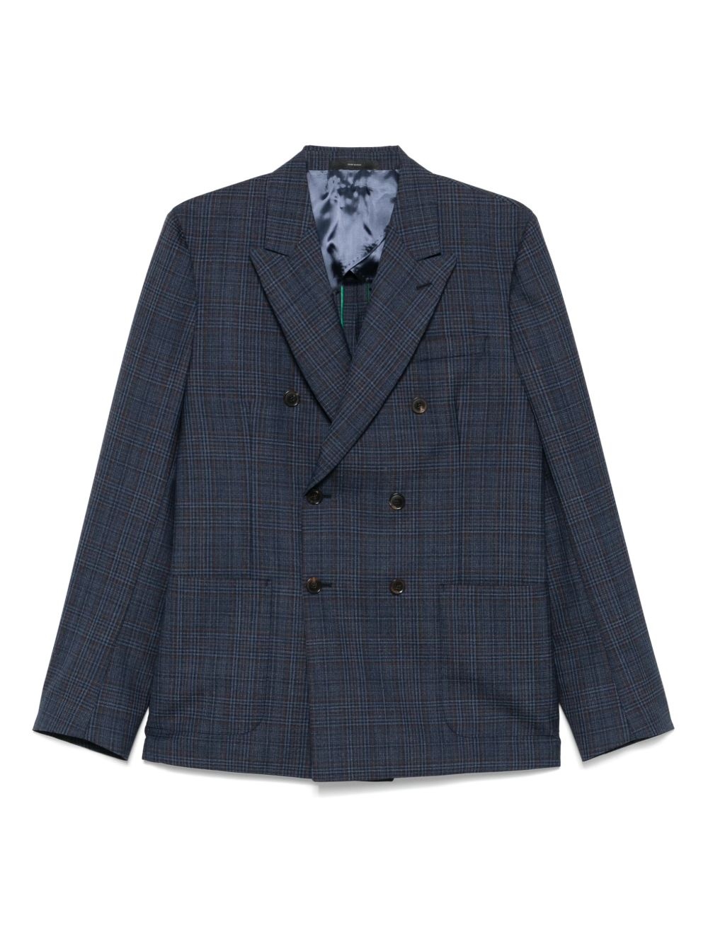 checked blazer - 1