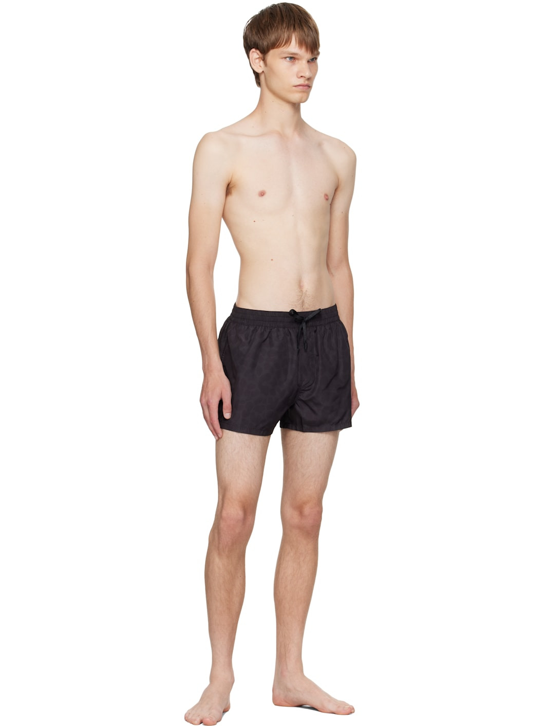 Black Leopard Swim Shorts - 4