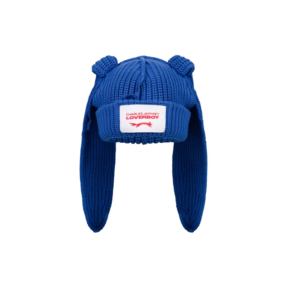 CHUNKY RABBIT BEANIE (BLUE) - 1