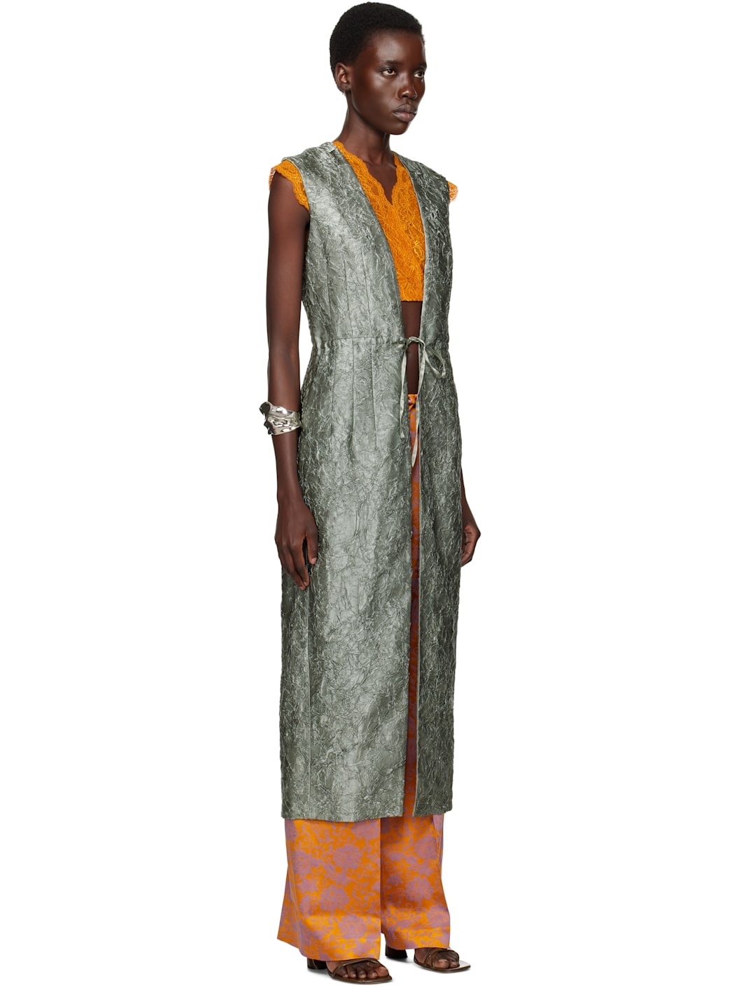 Green Sleeveless Coat - 2