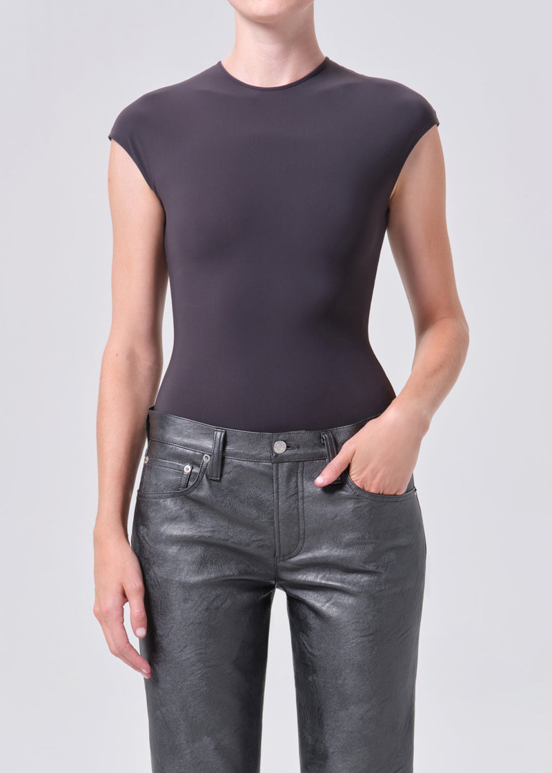 AGOLDE AGATA BODYSUIT IN CAROB outlook