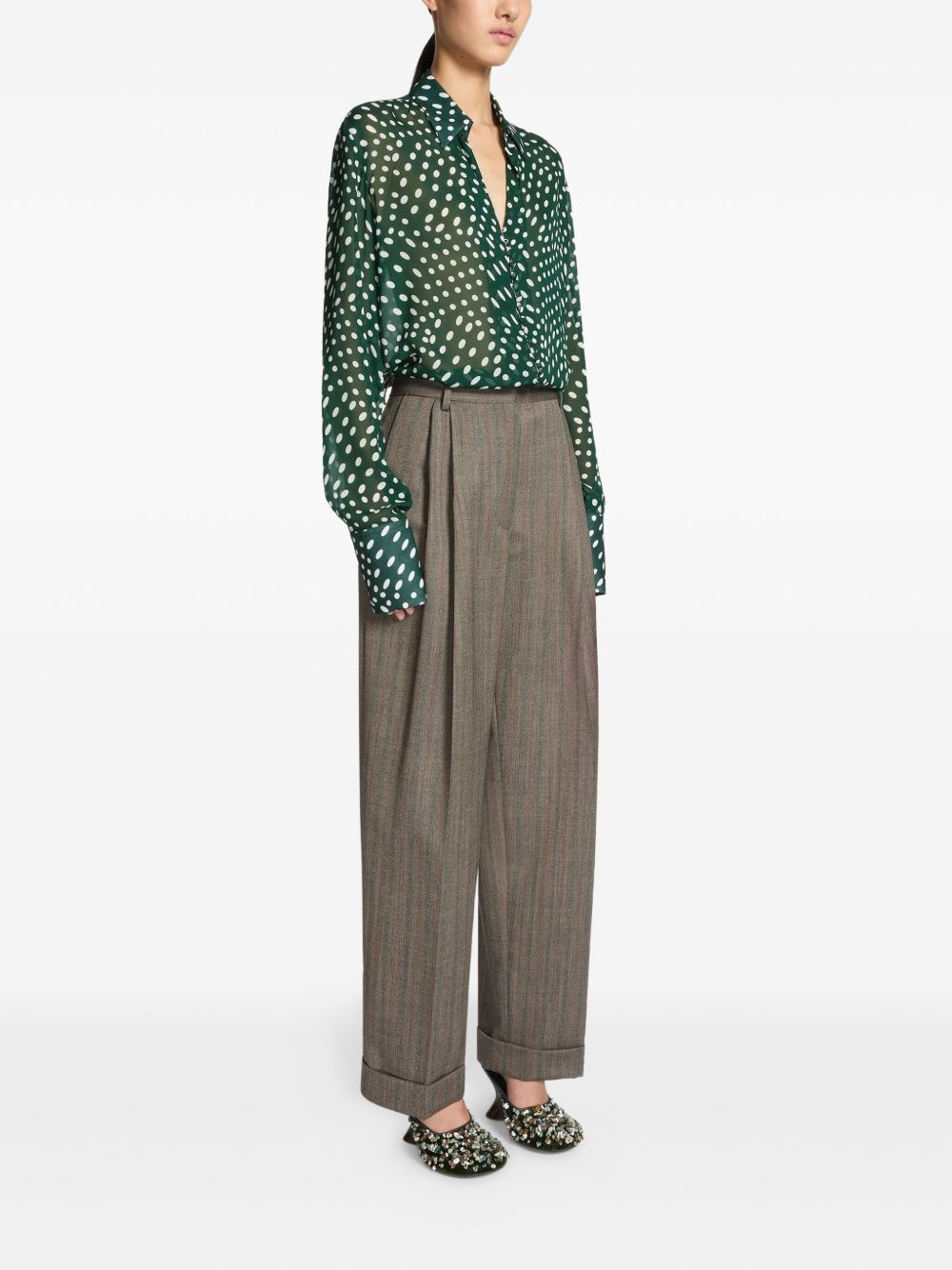 pleated trousers - 3