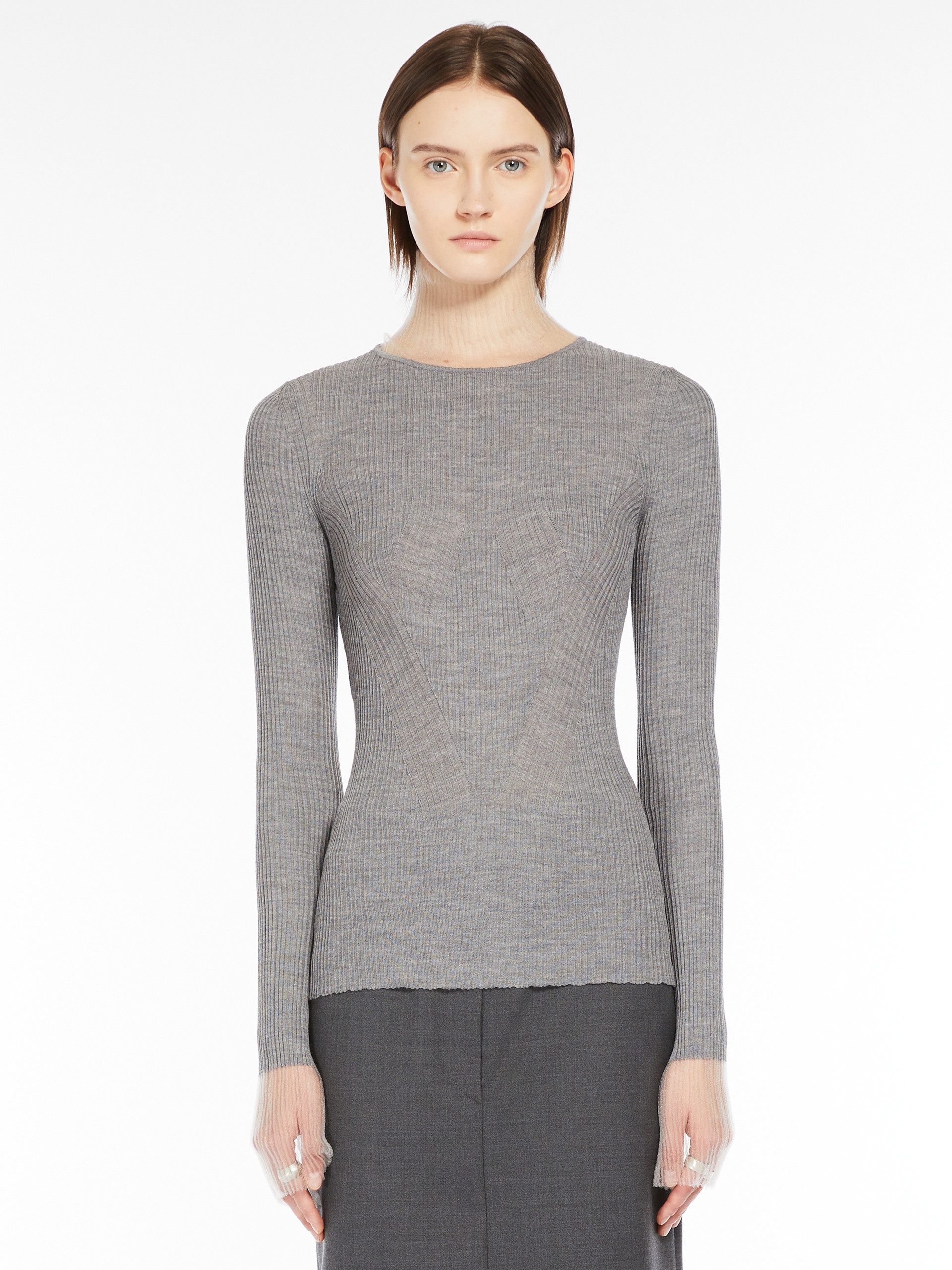 DERRIS Directional rib mock-polo-neck sweater - 3