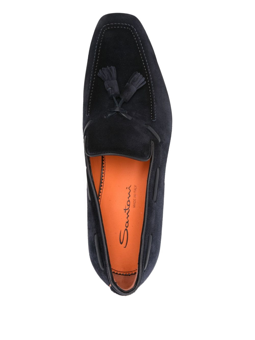tassel-detail suede loafers - 4
