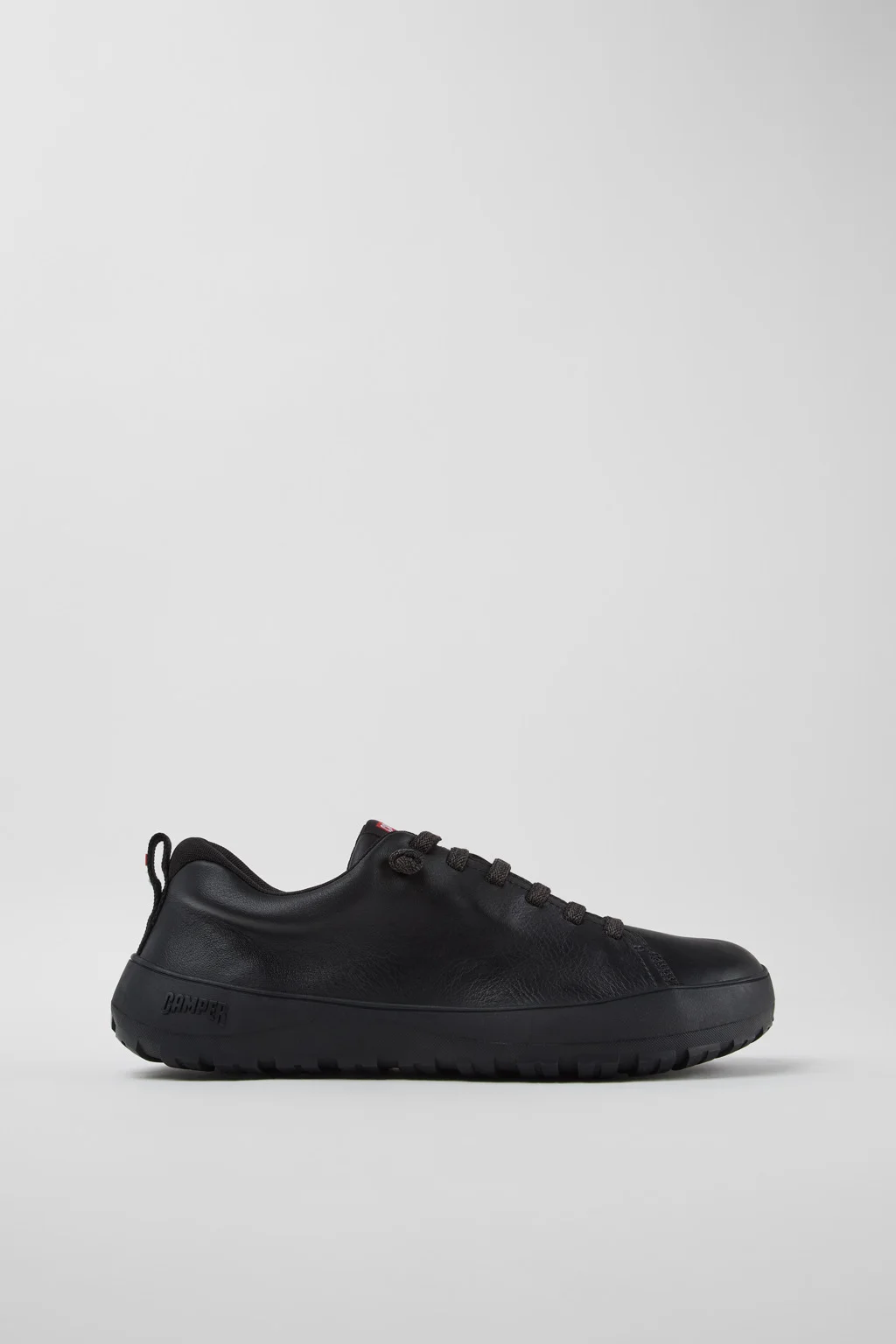 Peu Serra Black Leather and Textile Shoes for Men. - 1