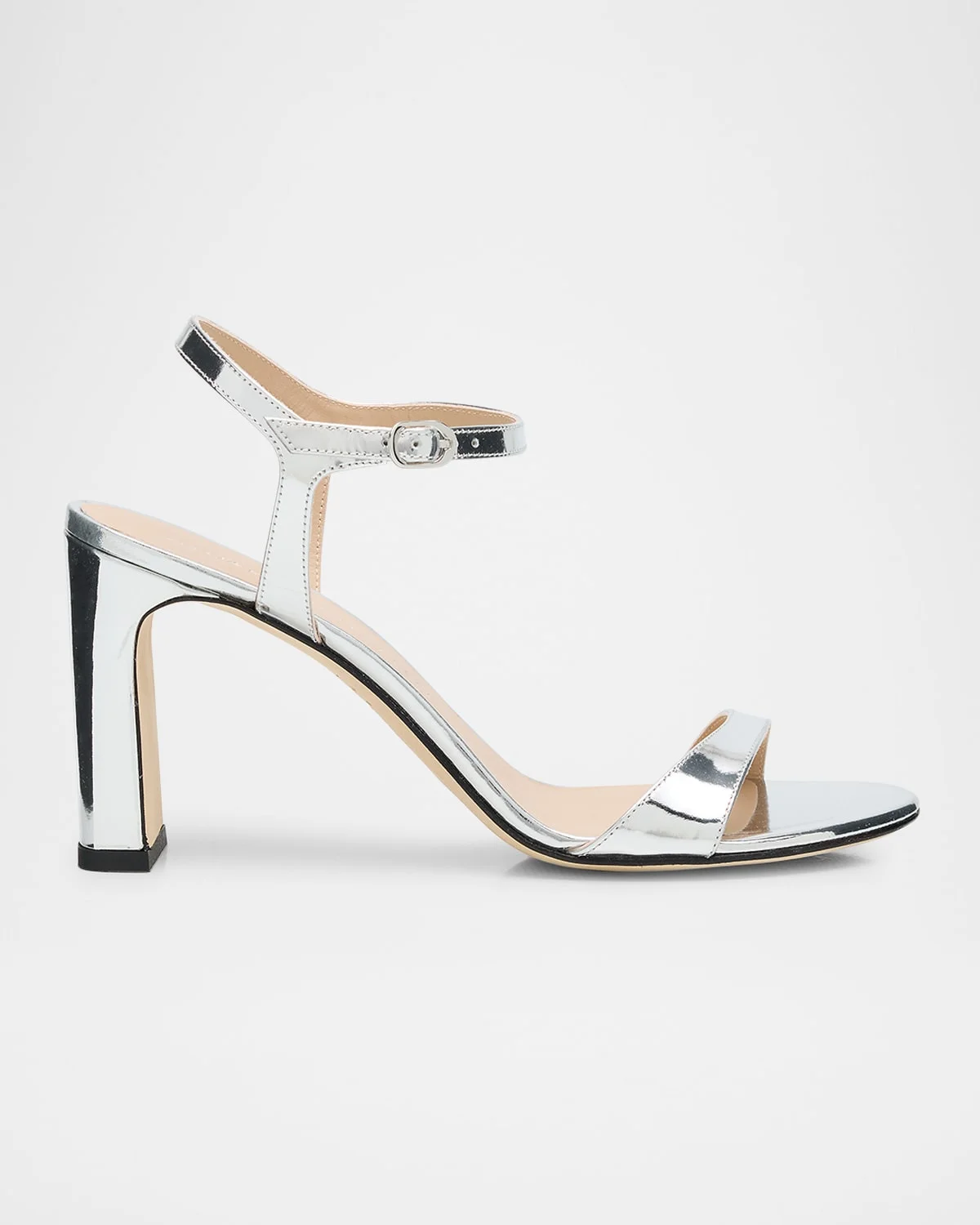 Babette Metallic Ankle-Strap Sandals - 1