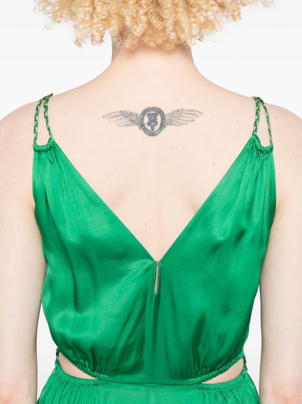V-neck midi dress - 5