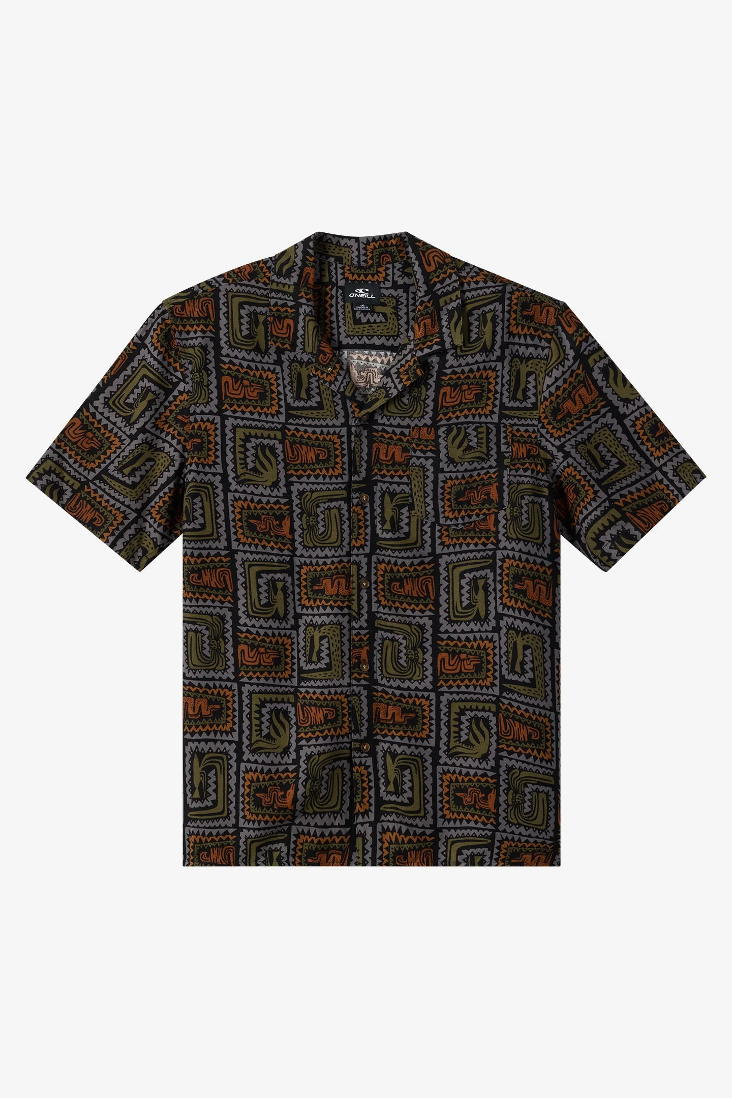 Relaxed Woven Camp Shirt - 1
