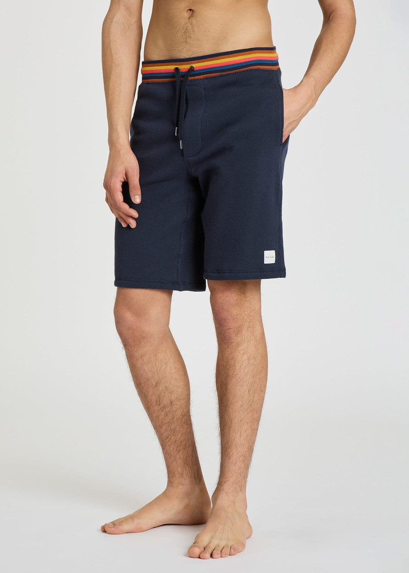 Jersey Lounge Shorts With 'Artist Stripe' Waistband 5