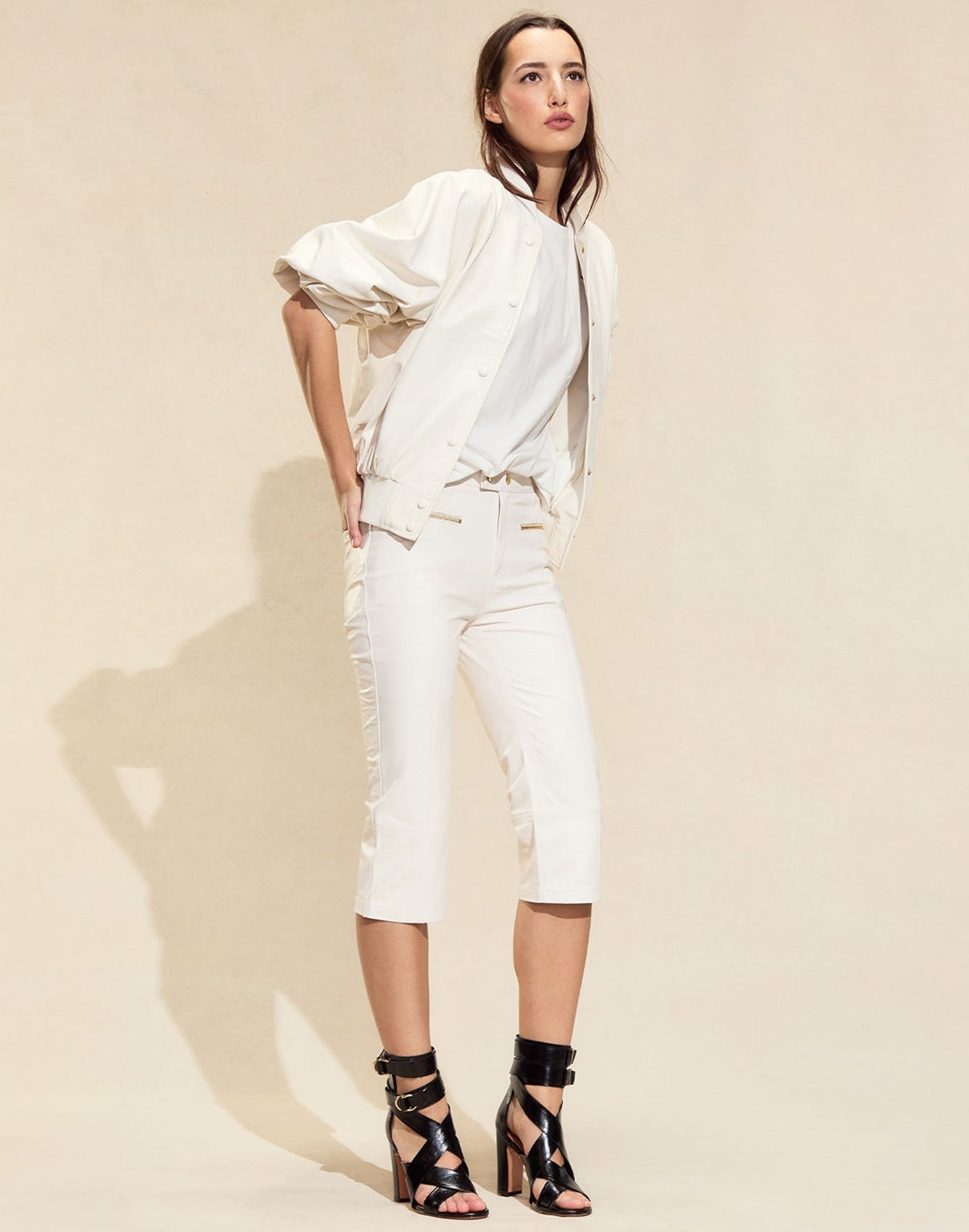 Downtown Leather Capris - 2