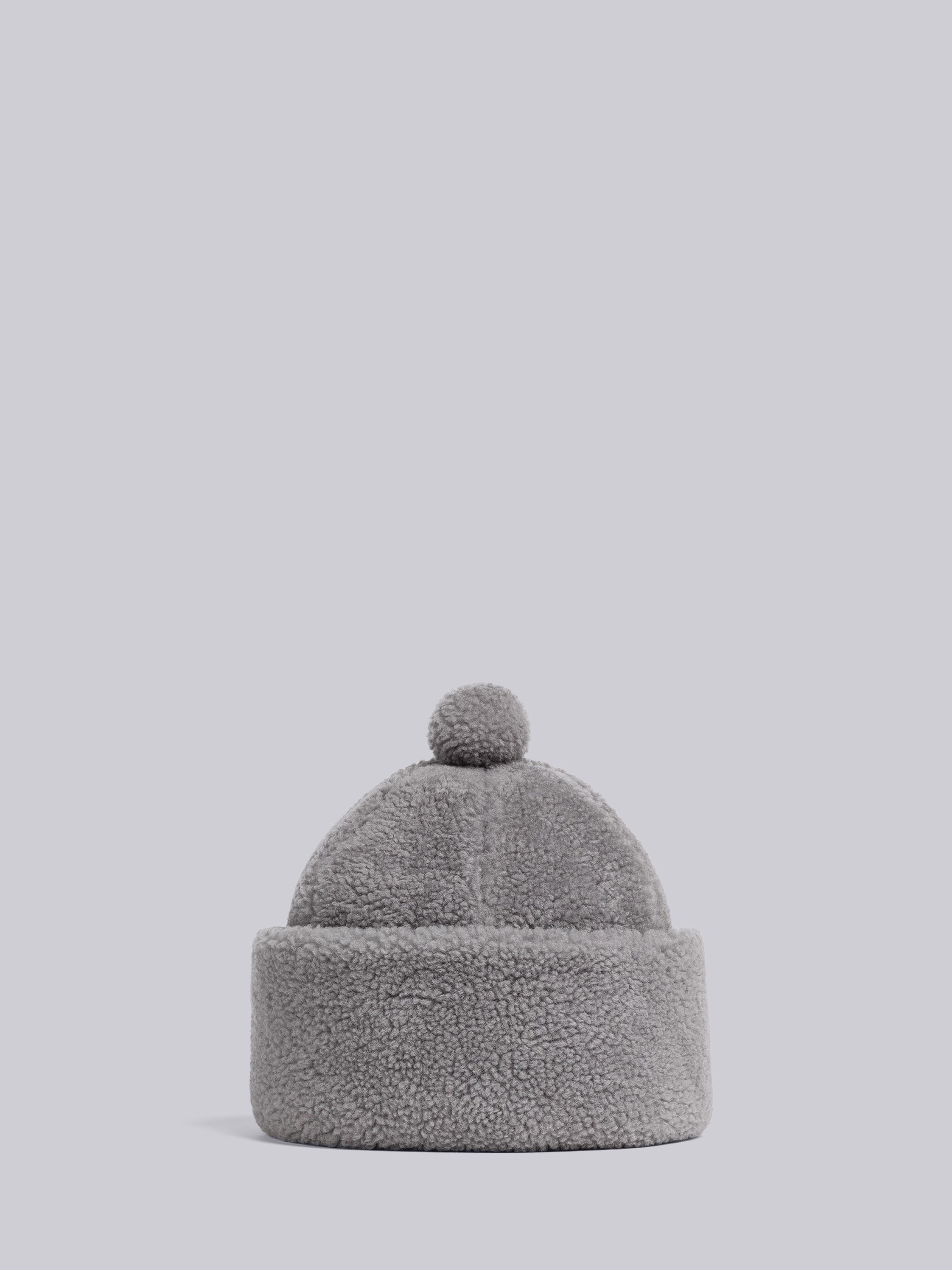 Shearling Oversized Pom Beanie - 1