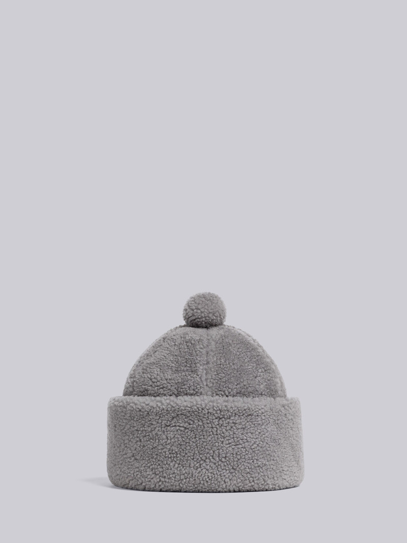Shearling Oversized Pom Beanie 1