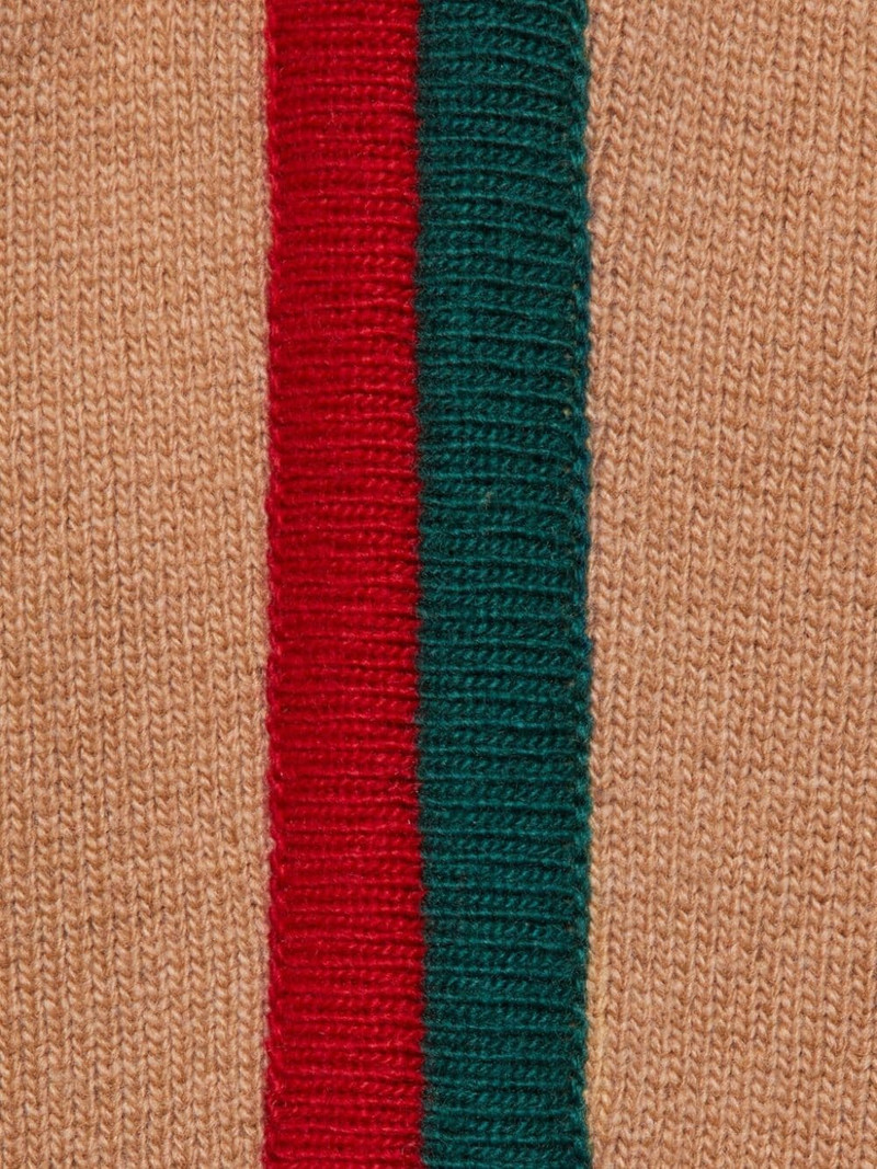 Web-stripe wool track pants 6