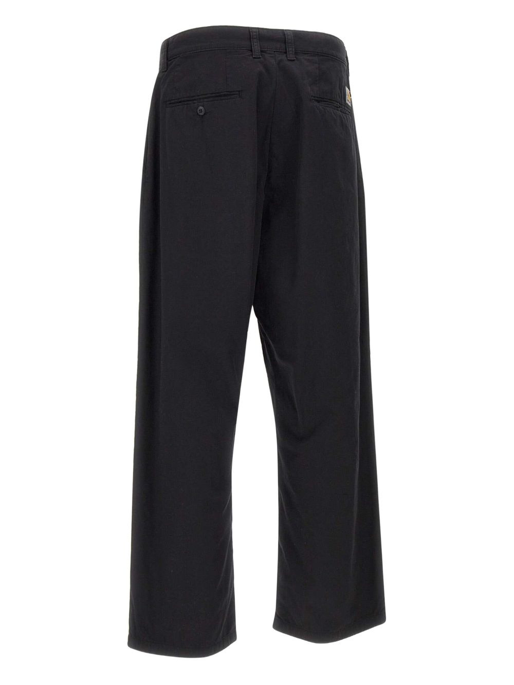 pleated twill trousers - 3