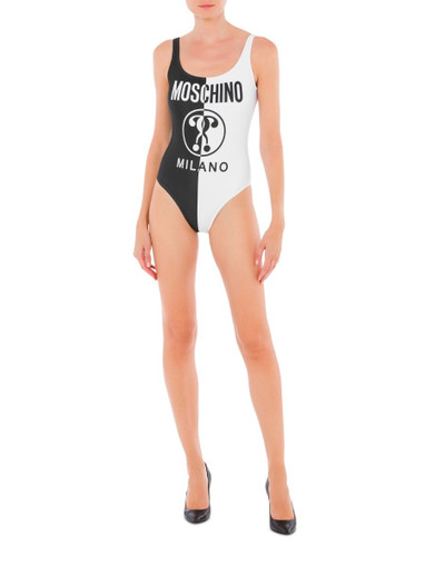 Moschino DOUBLE QUESTION MARK TWO-TONE SWIMSUIT outlook
