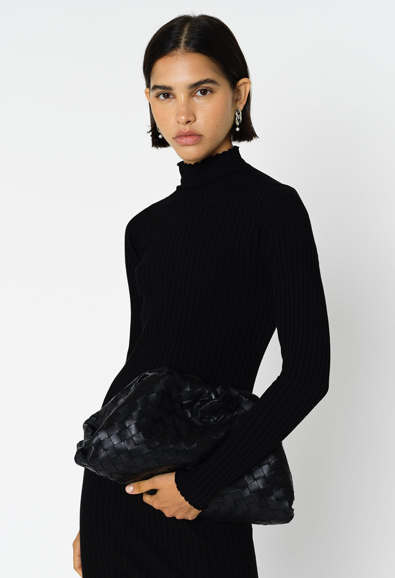 John Elliott GINZA RIB LS MOCK MINI DRESS outlook