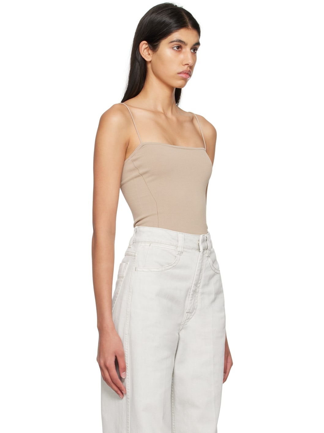 Beige Darted Camisole - 2