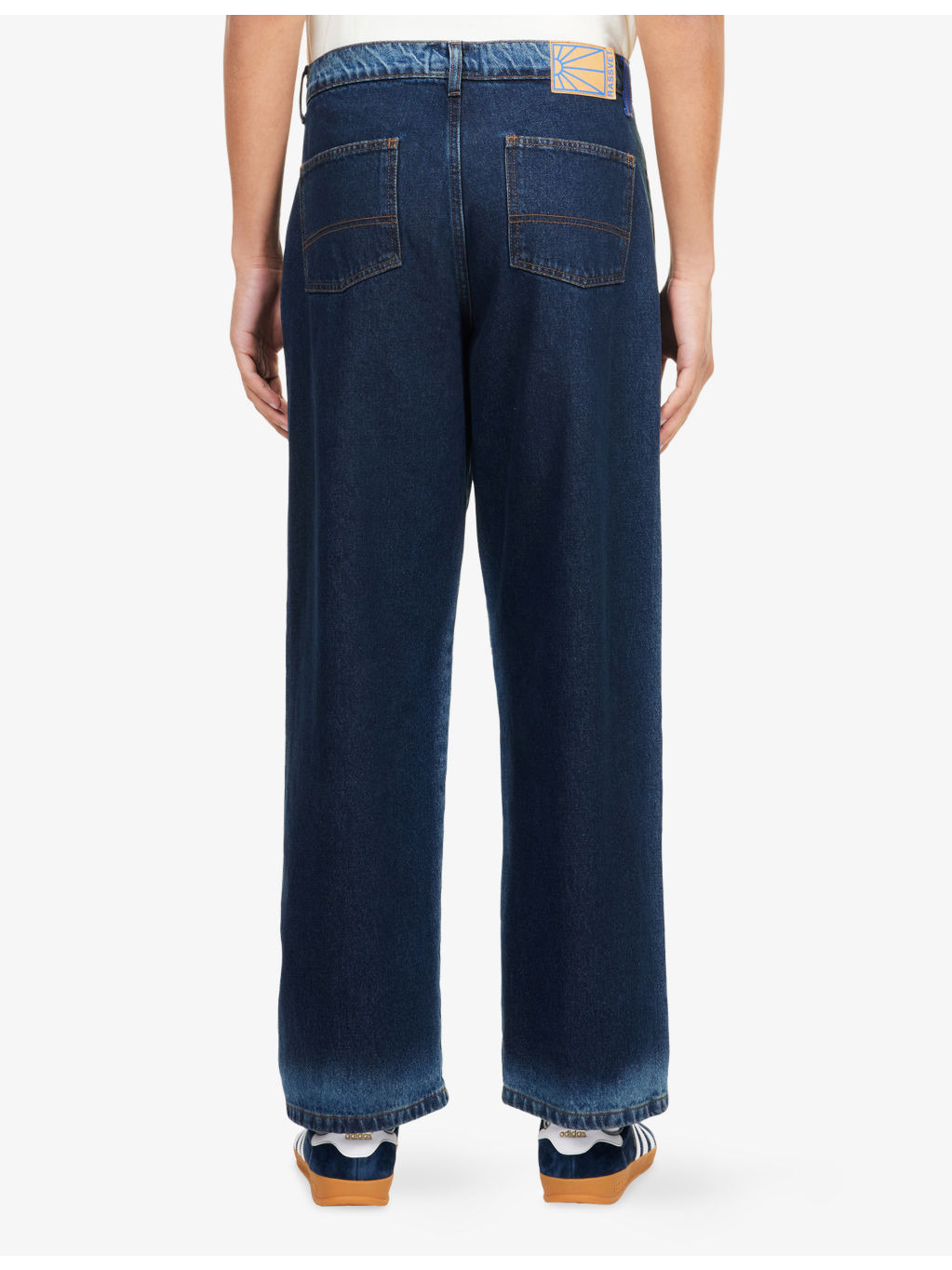 Shadow Wash Baggy Denim Jeans - 4