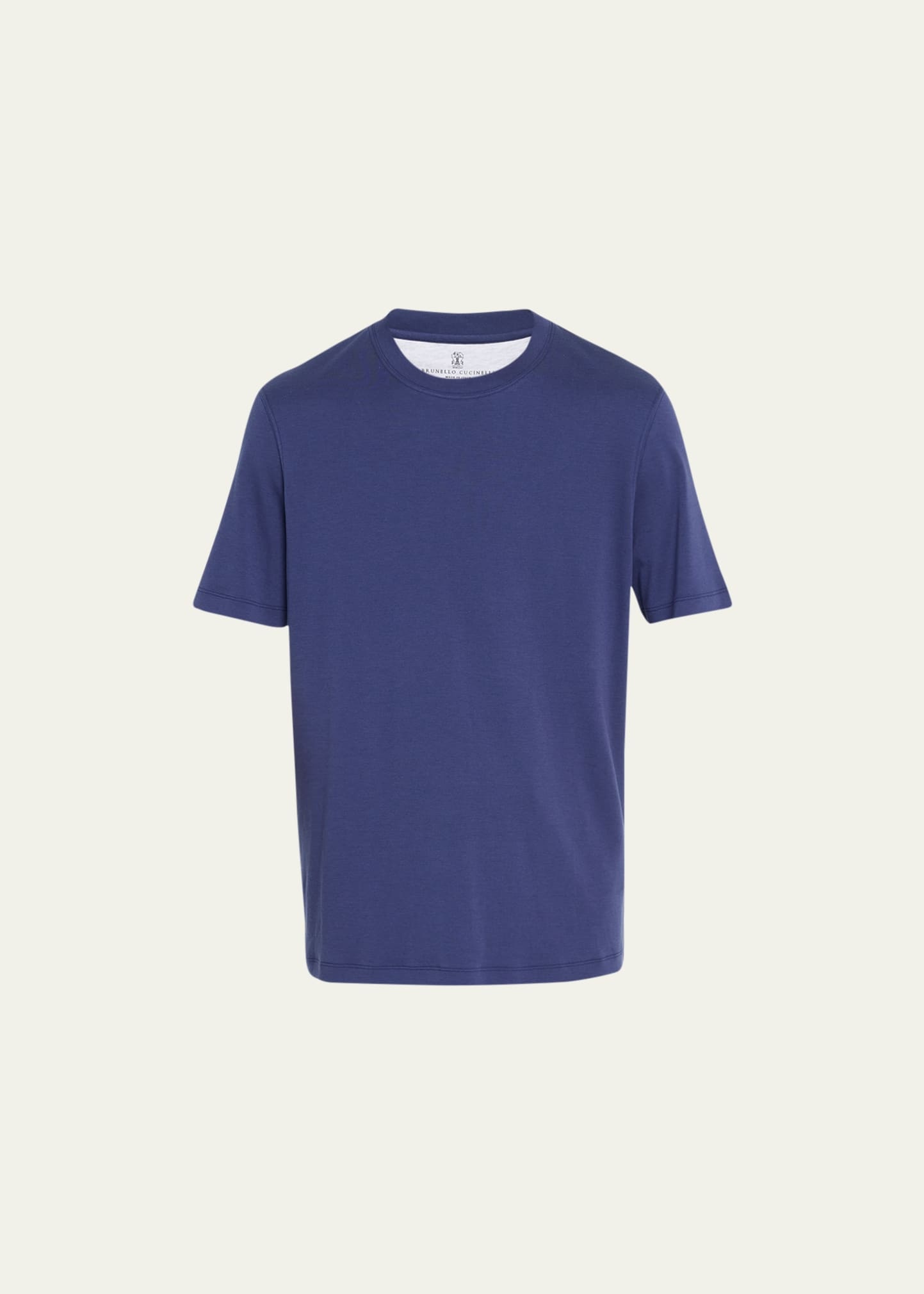 Men's Cotton-Silk Crewneck T-Shirt - 1