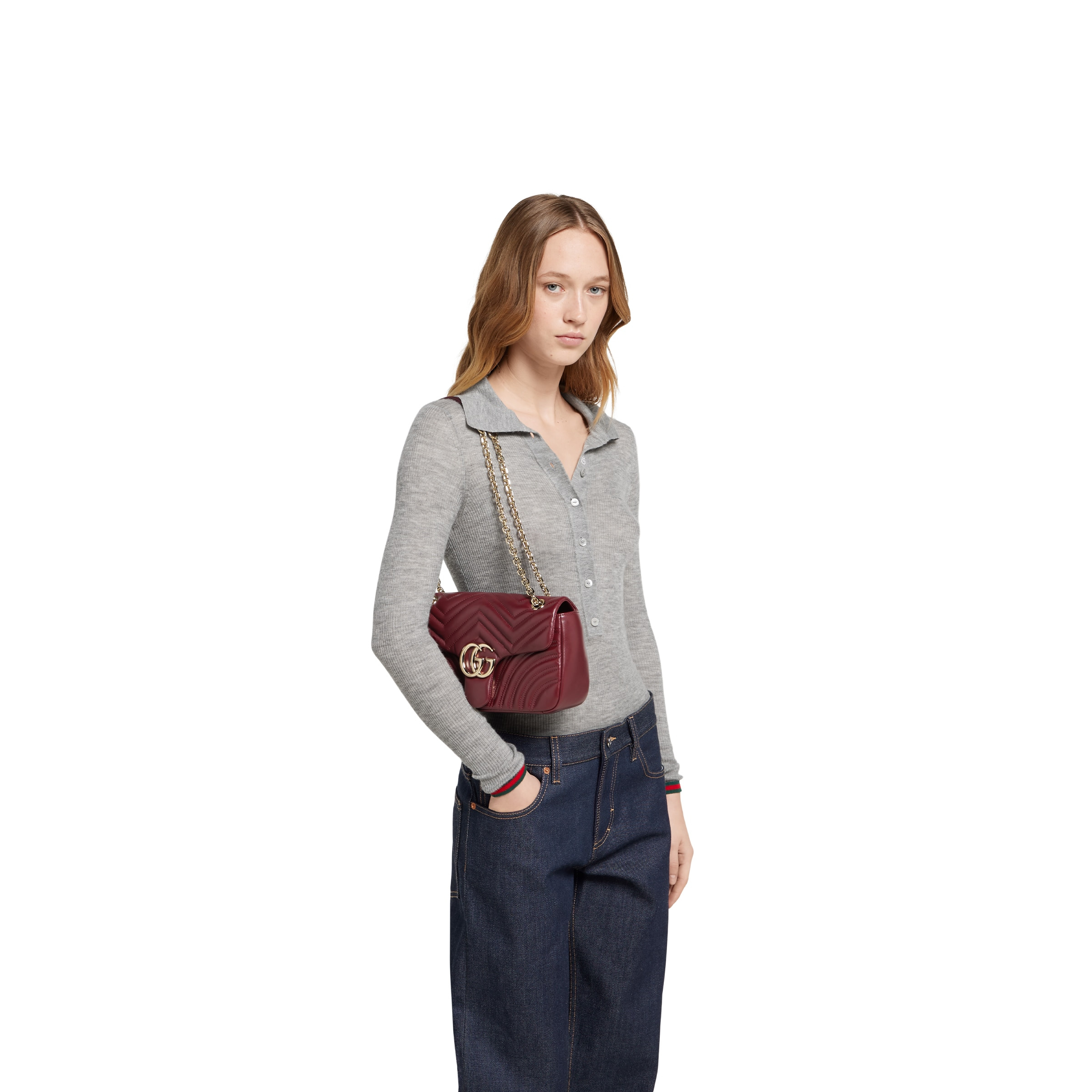 GG Marmont medium shoulder bag - 3
