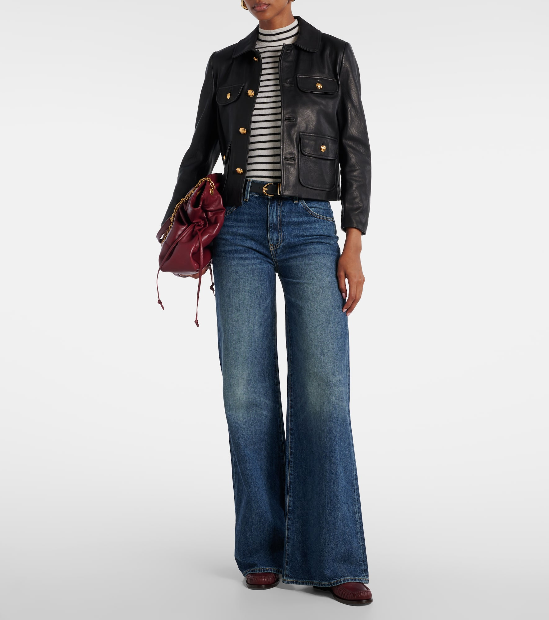 Salome mid-rise wide-leg jeans - 2